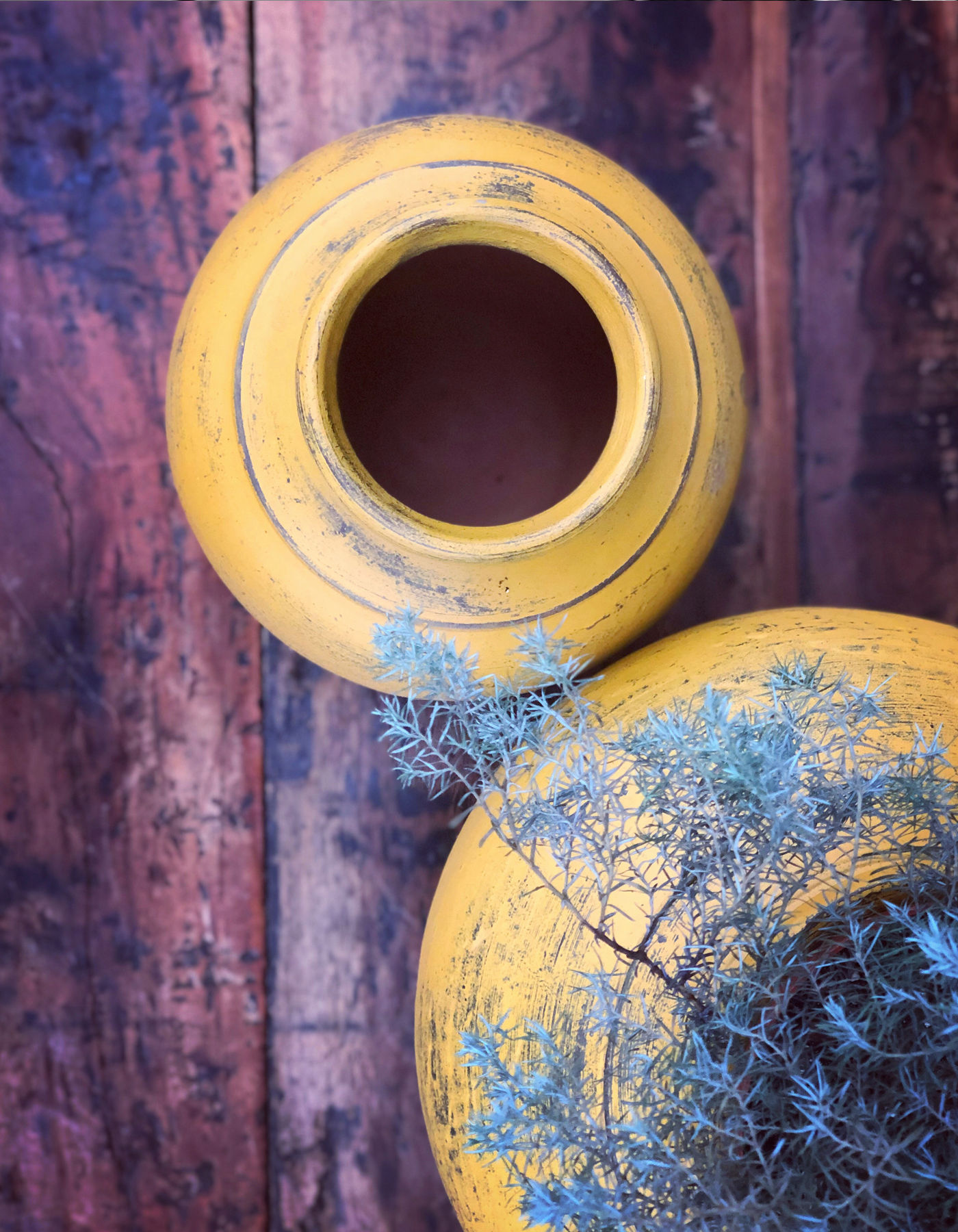 Handmade pot Ceramic Yellow