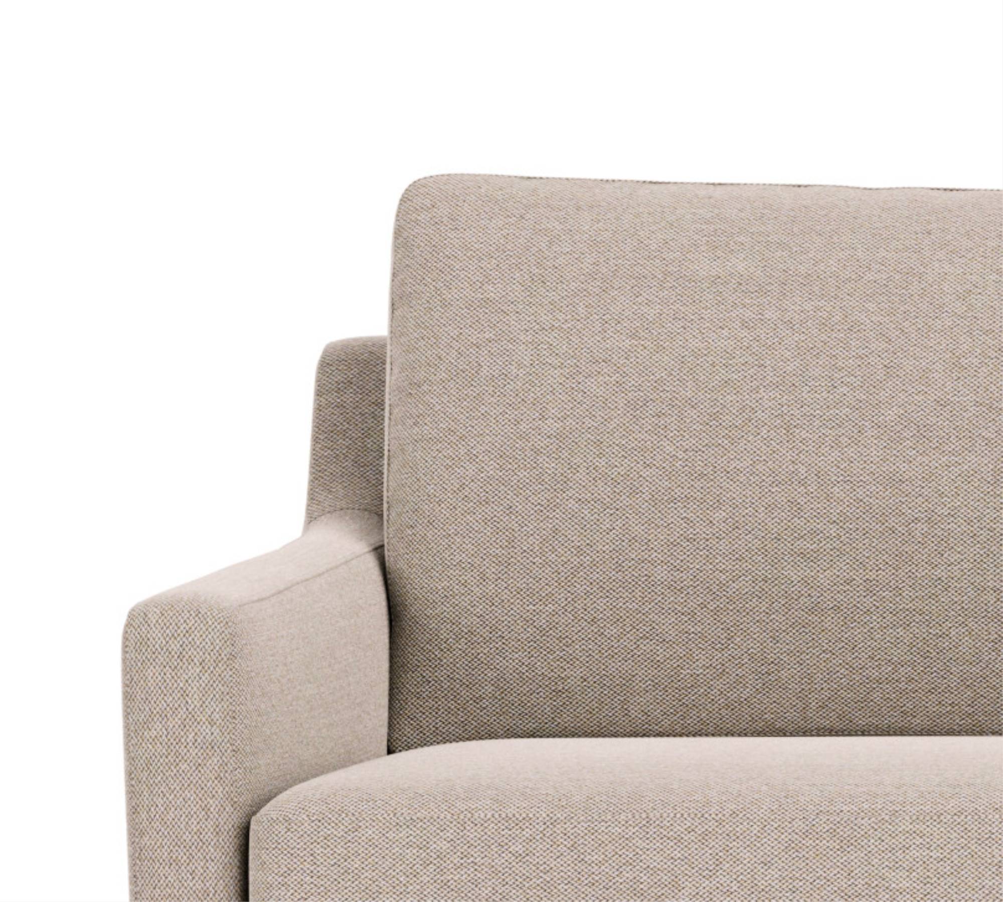 Astha Ecksofa Récamiere Rechts Beige Agnes Brown