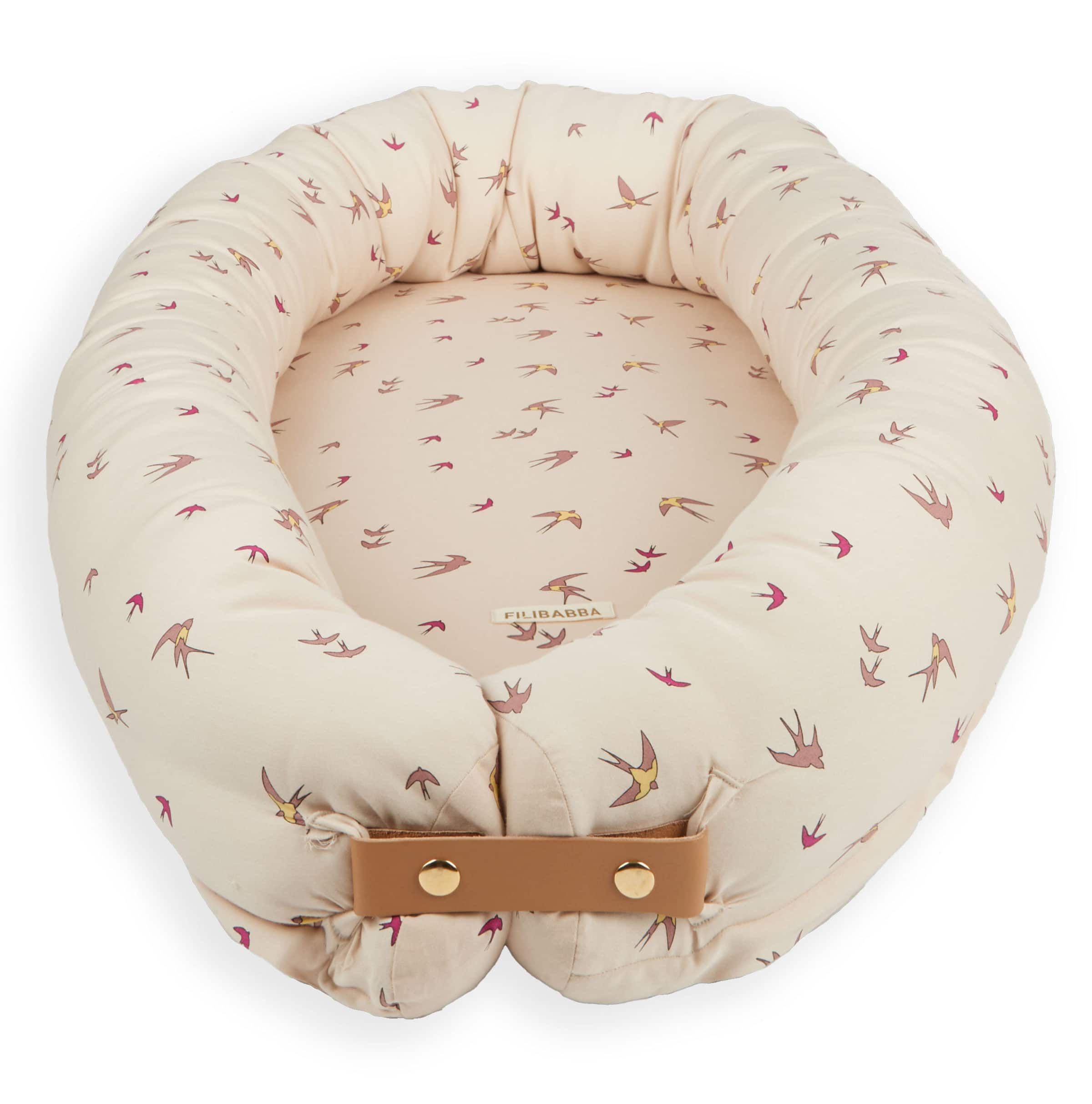 Dancing Swallow Babynest Bio-Baumwolle Beige