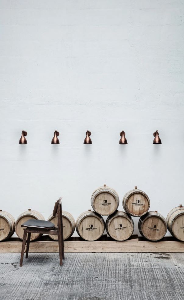 Le Six Wandleuchte Messing Ø12 cm