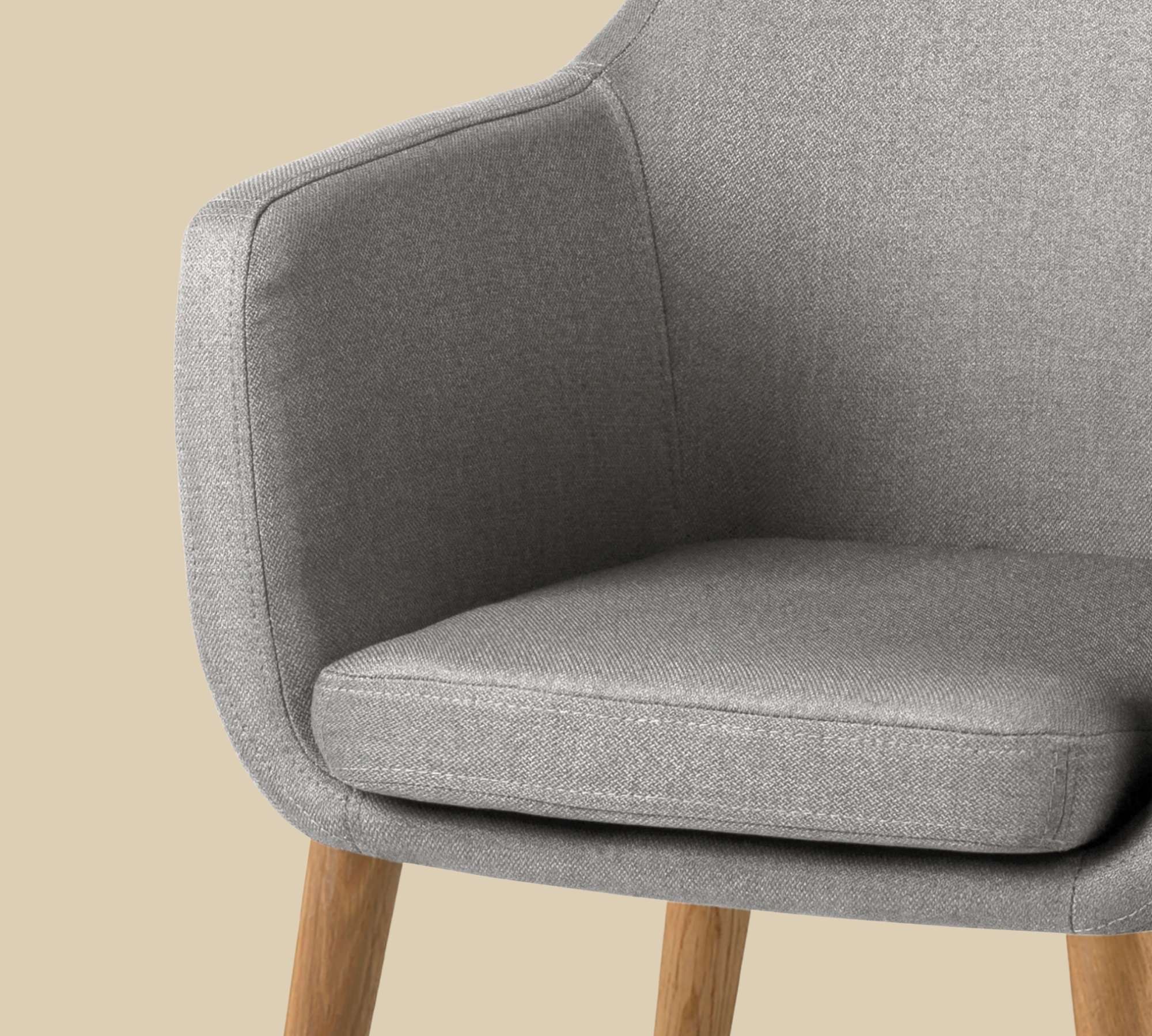 Loungesessel NICHOLAS Webstoff Cors: Granit