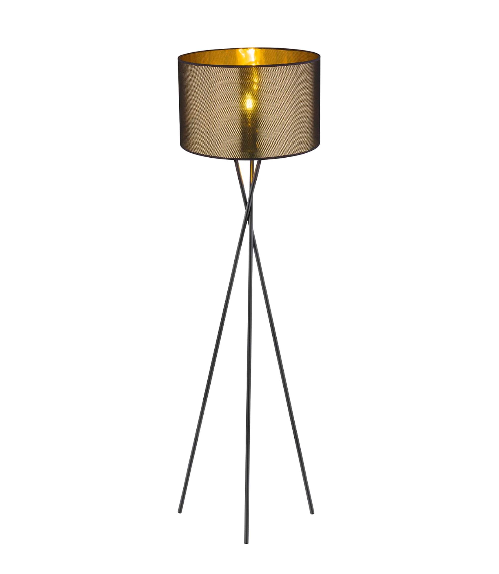 Stehlampe Nuggy 1-flammig Metall Gold Schwarz