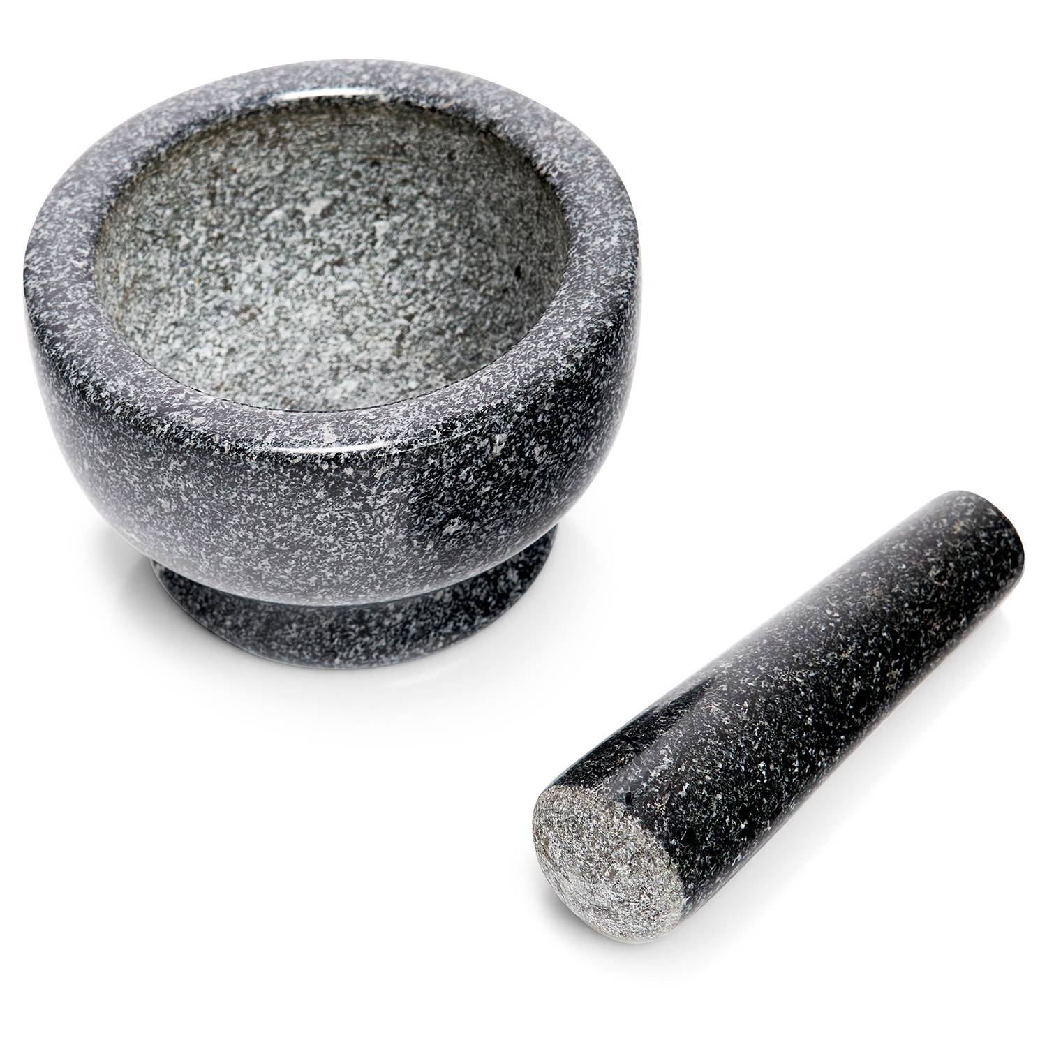 Mörser-Set Varkala Granit Anthrazit Durchmesser: 13 cm
