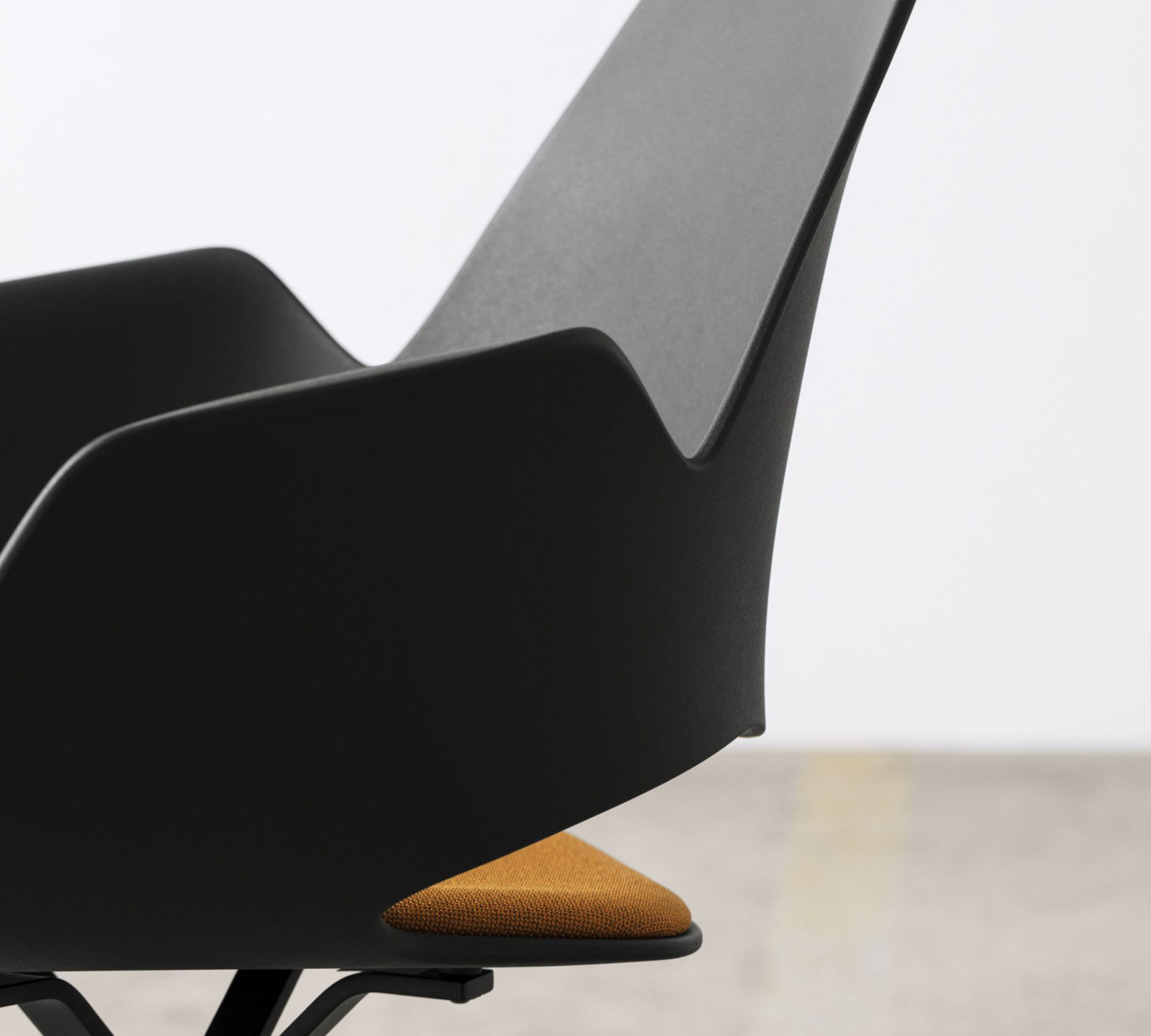 FALK Stuhl Stahl Pulverbeschichtet Kunststoff Terrakotta