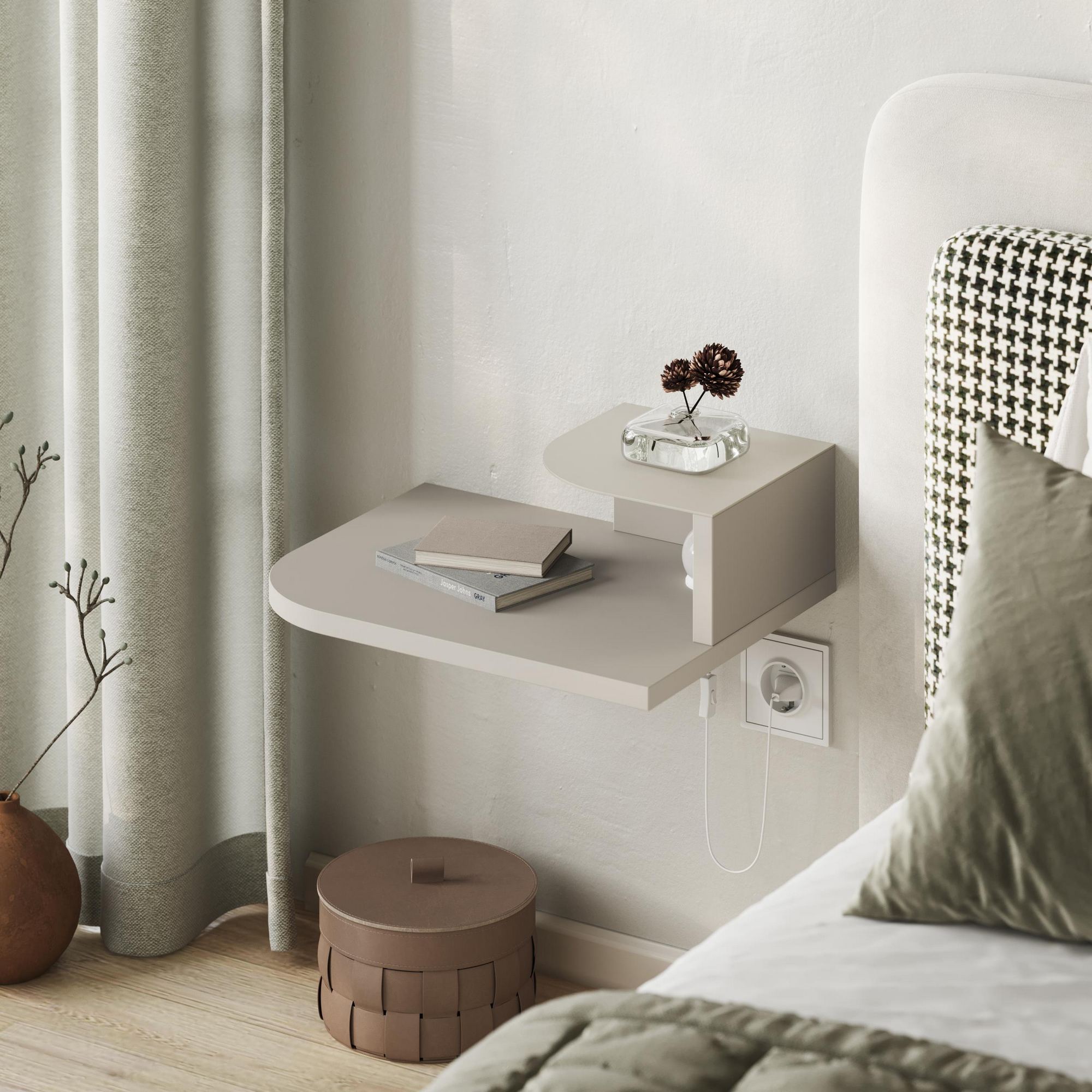 Luno Nightstand Beige