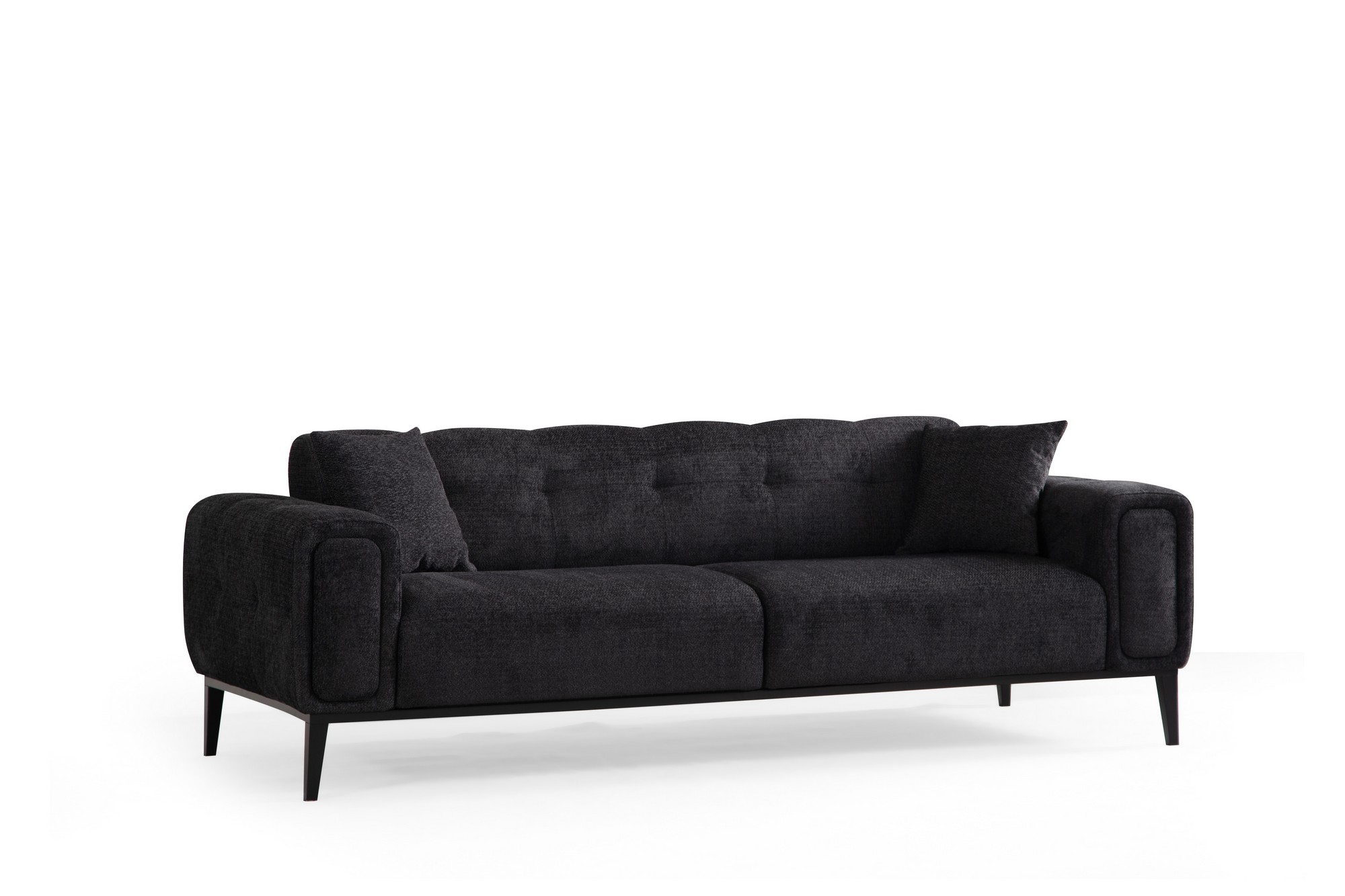 Athena 3-Sitzer Schlafsofa Schwarz