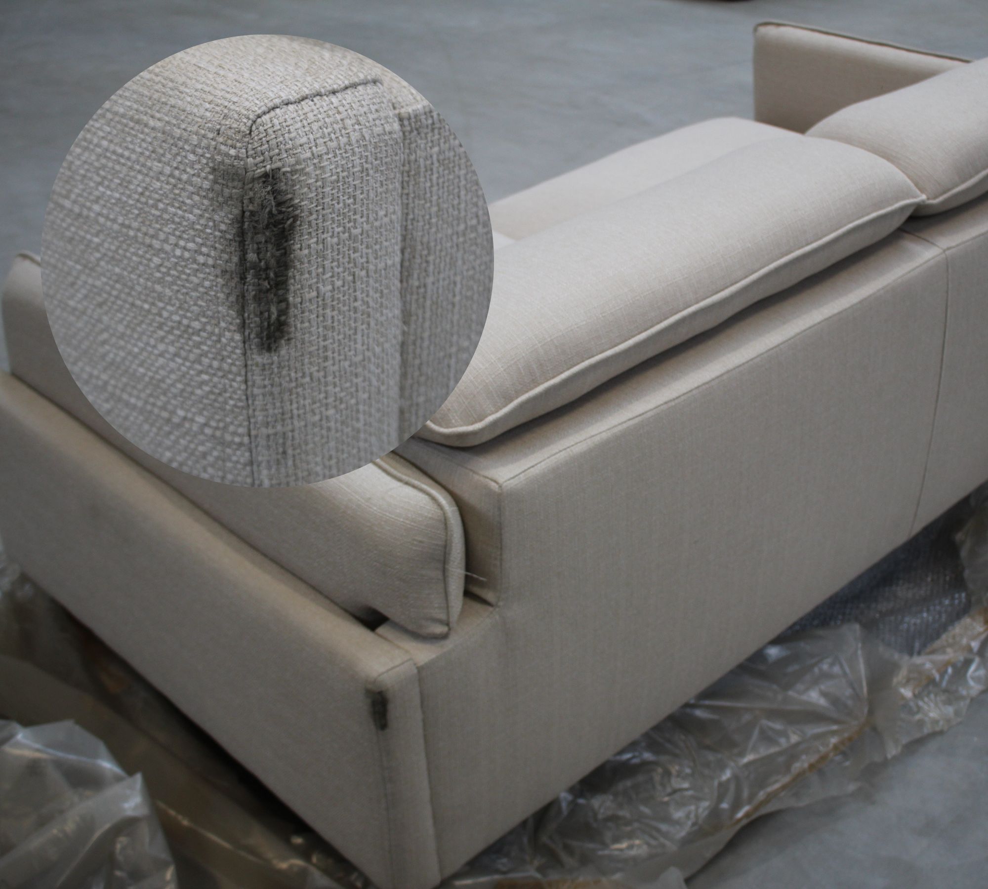 Gigi Sofa 2-Sitzer Creme
