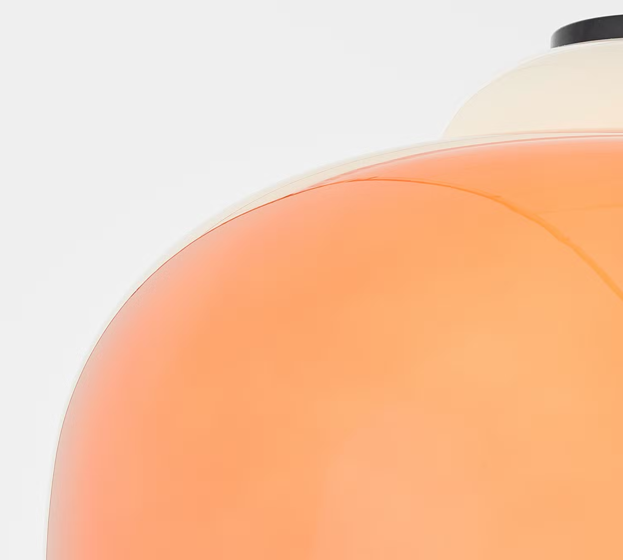 Blop Pendelleuchte Farbglas Orange