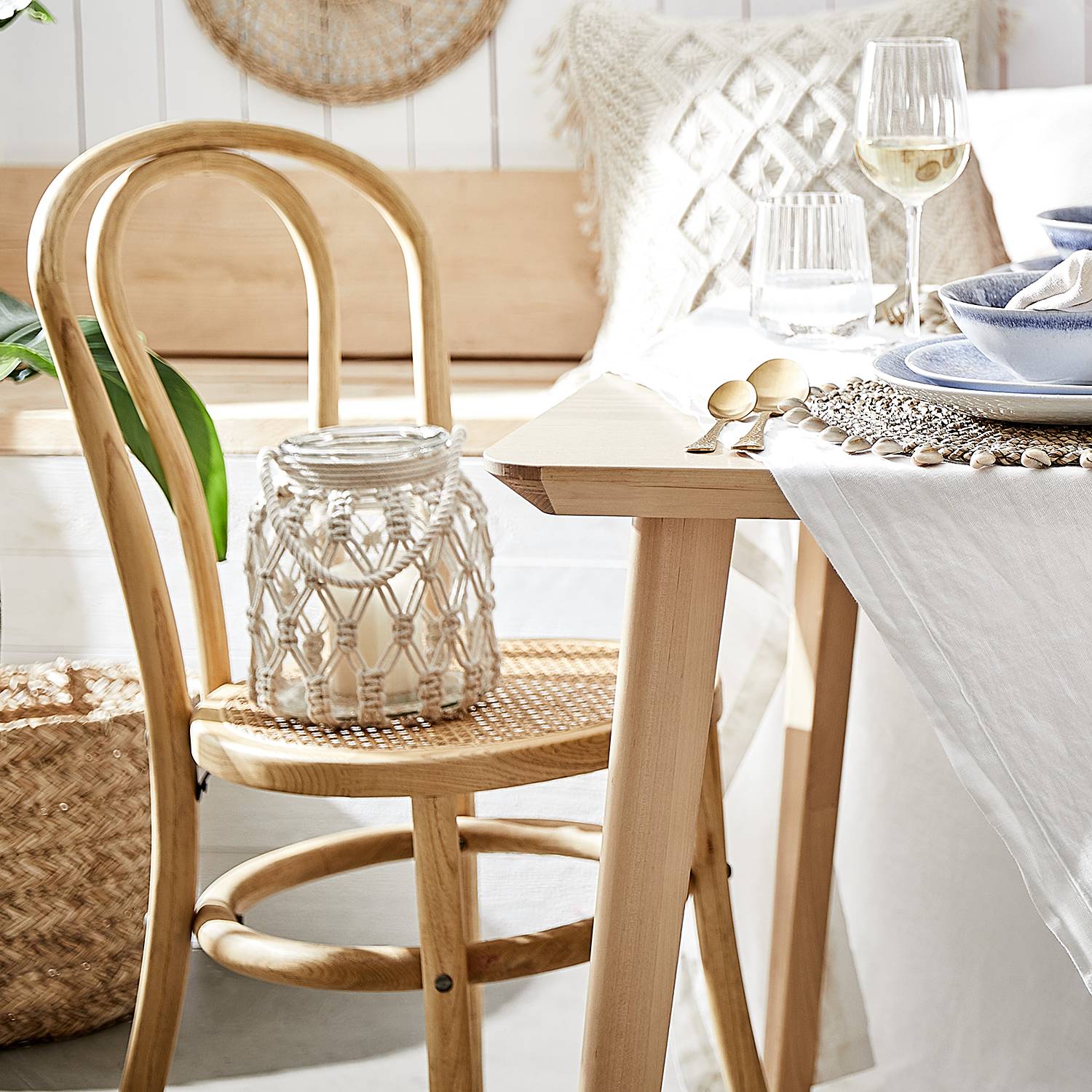 Stuhl WIENER MELANGE Rattan Natur