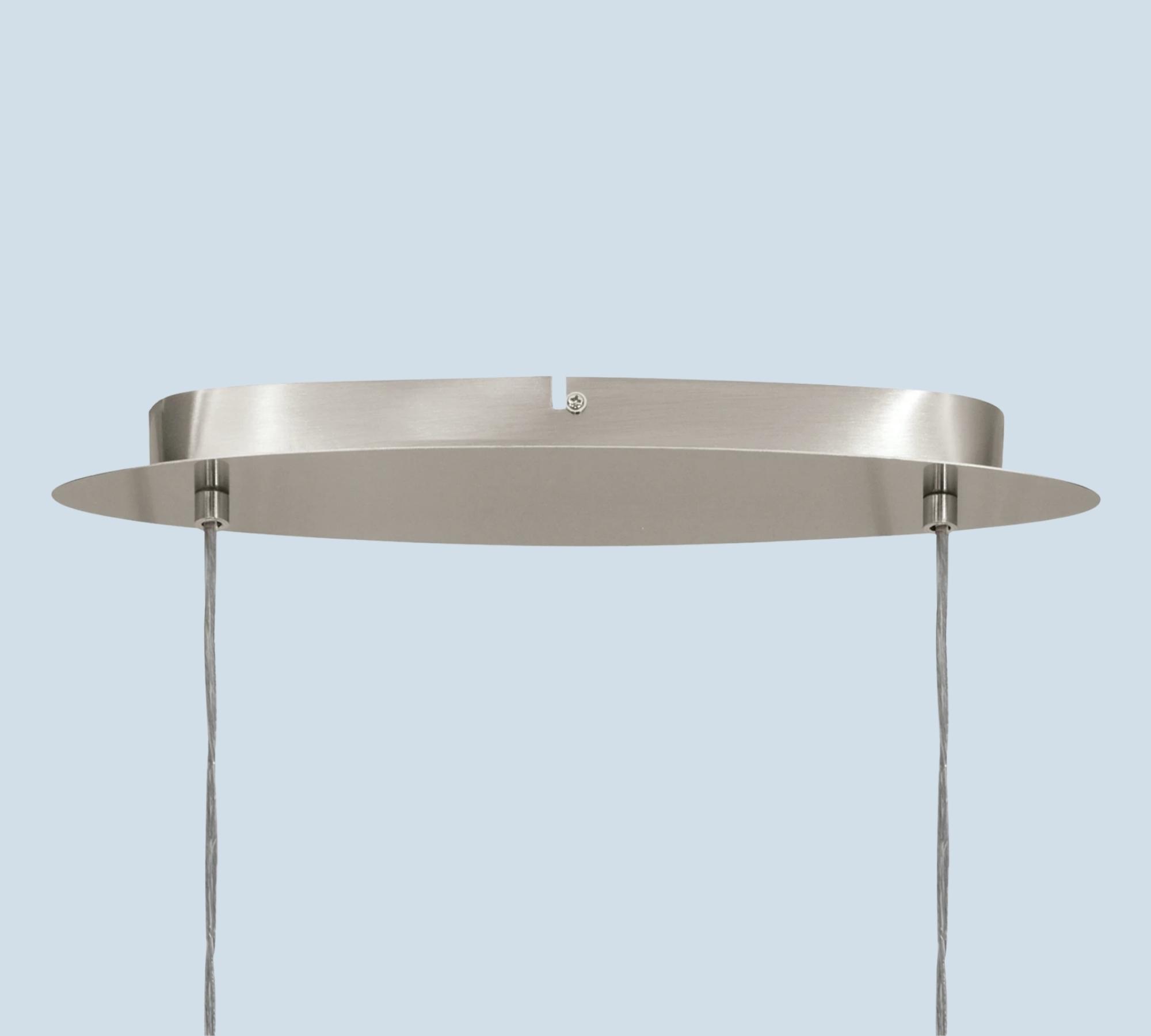 2-Flammige Pendelleuchte Mischgewebe Beige/Gold