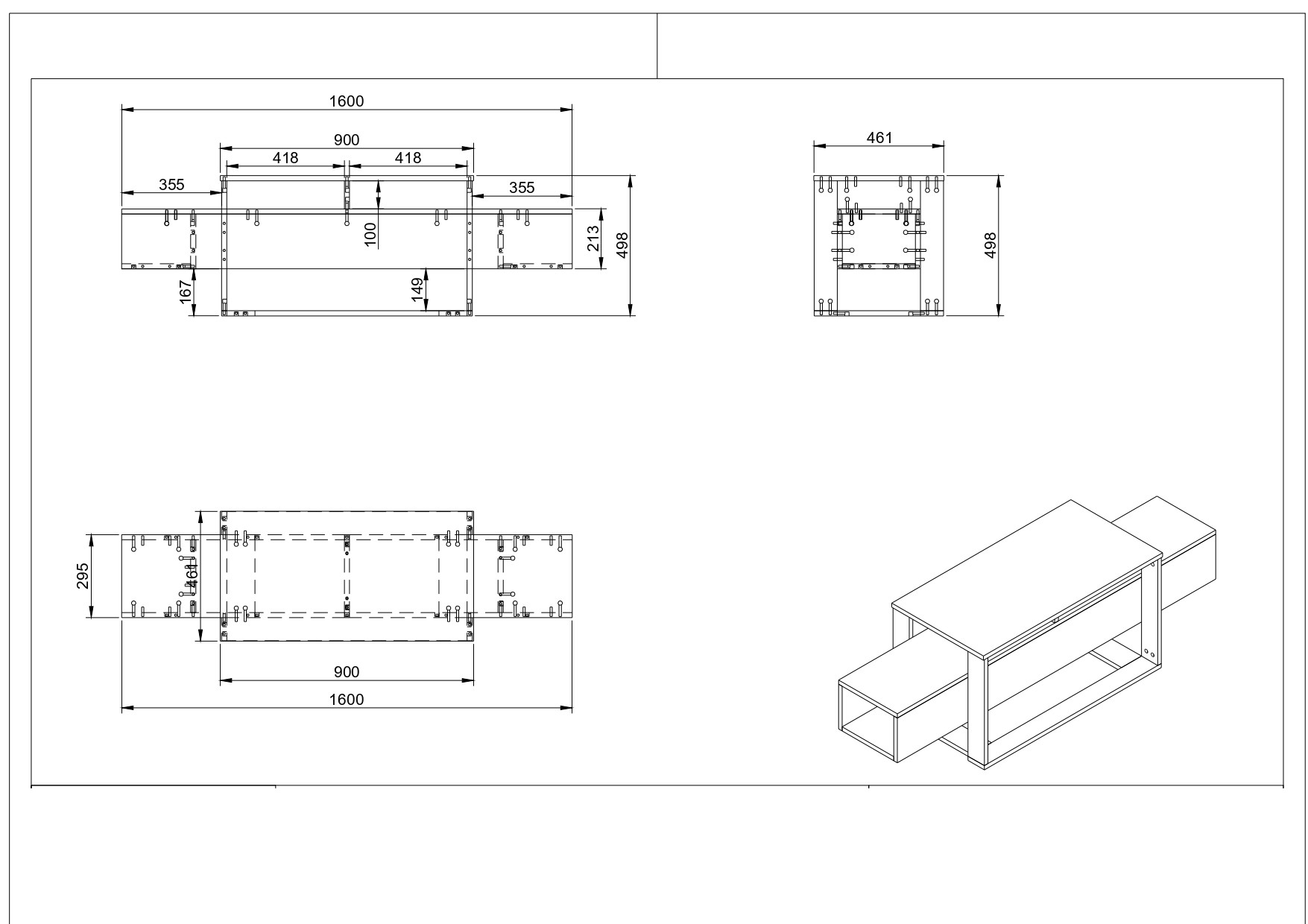 Sideboard TV Möbel 180cm