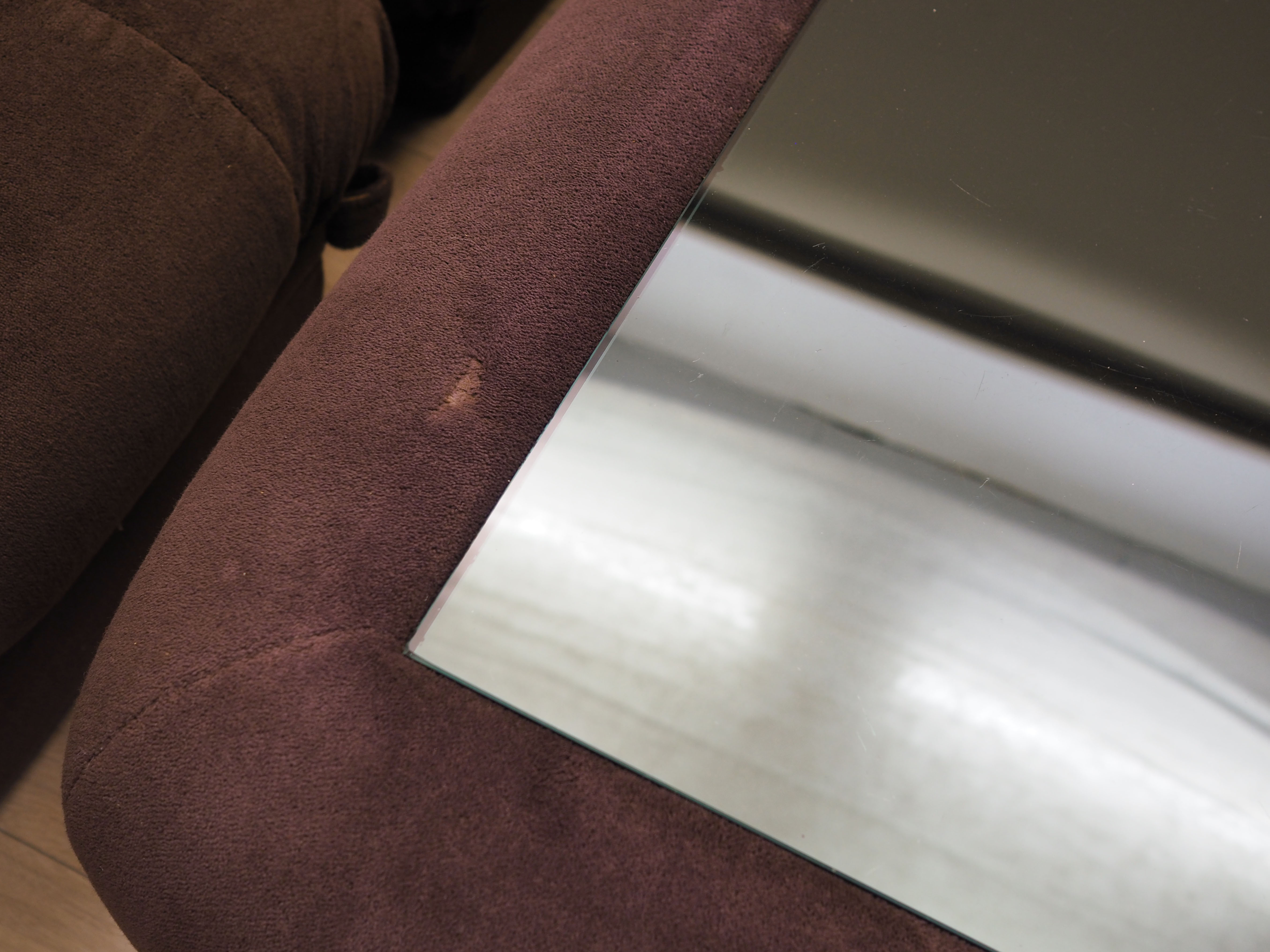 Living room set velvet brown 1970s