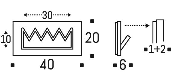 Fläpps Garderobe Crownhäng Schwarz 40 x 20cm