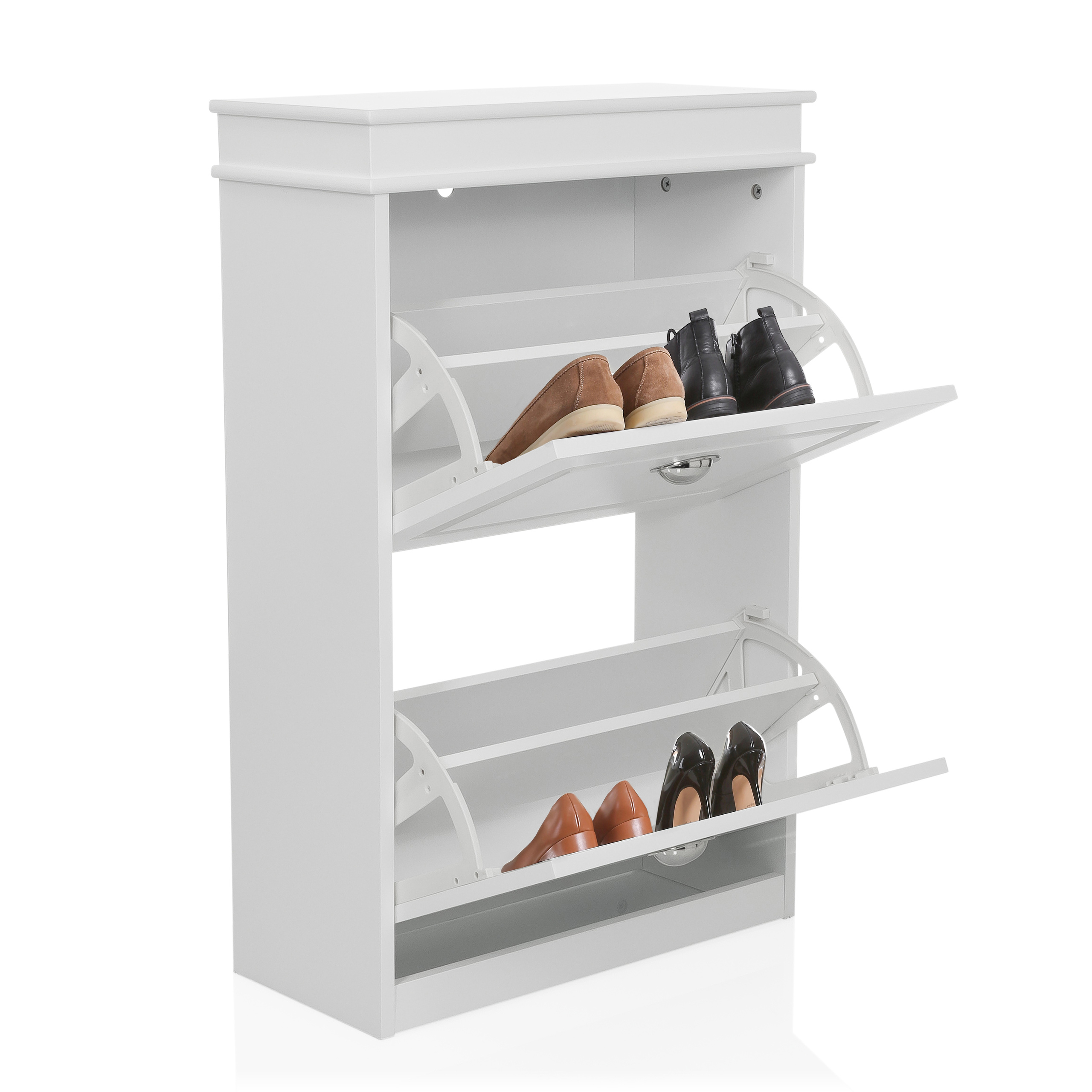 ESTHA 2 Schuhschrank Weiß