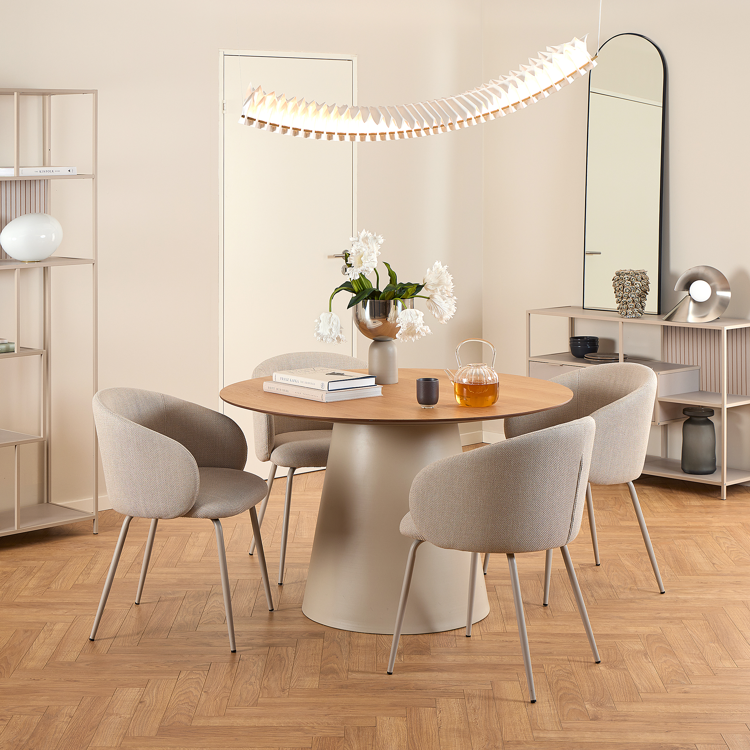 Armchair Skallo Set of 2 Beige