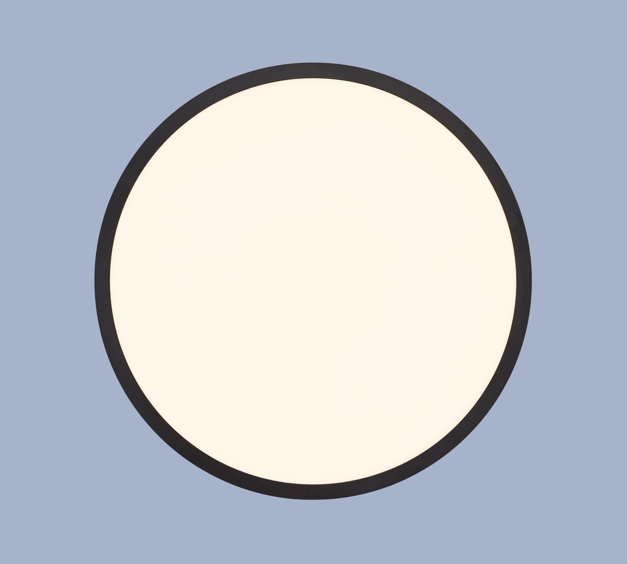 1-flammige LED-Deckenleuchte Kunststoff Schwarz