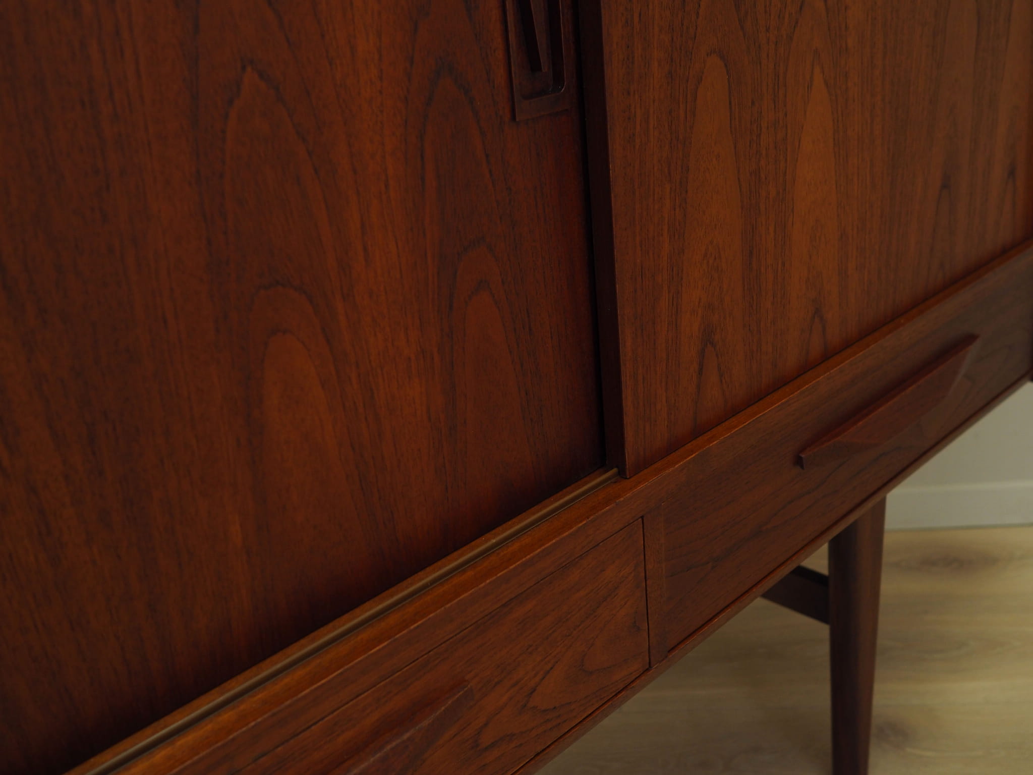 Highboard Wood Brown 1970s