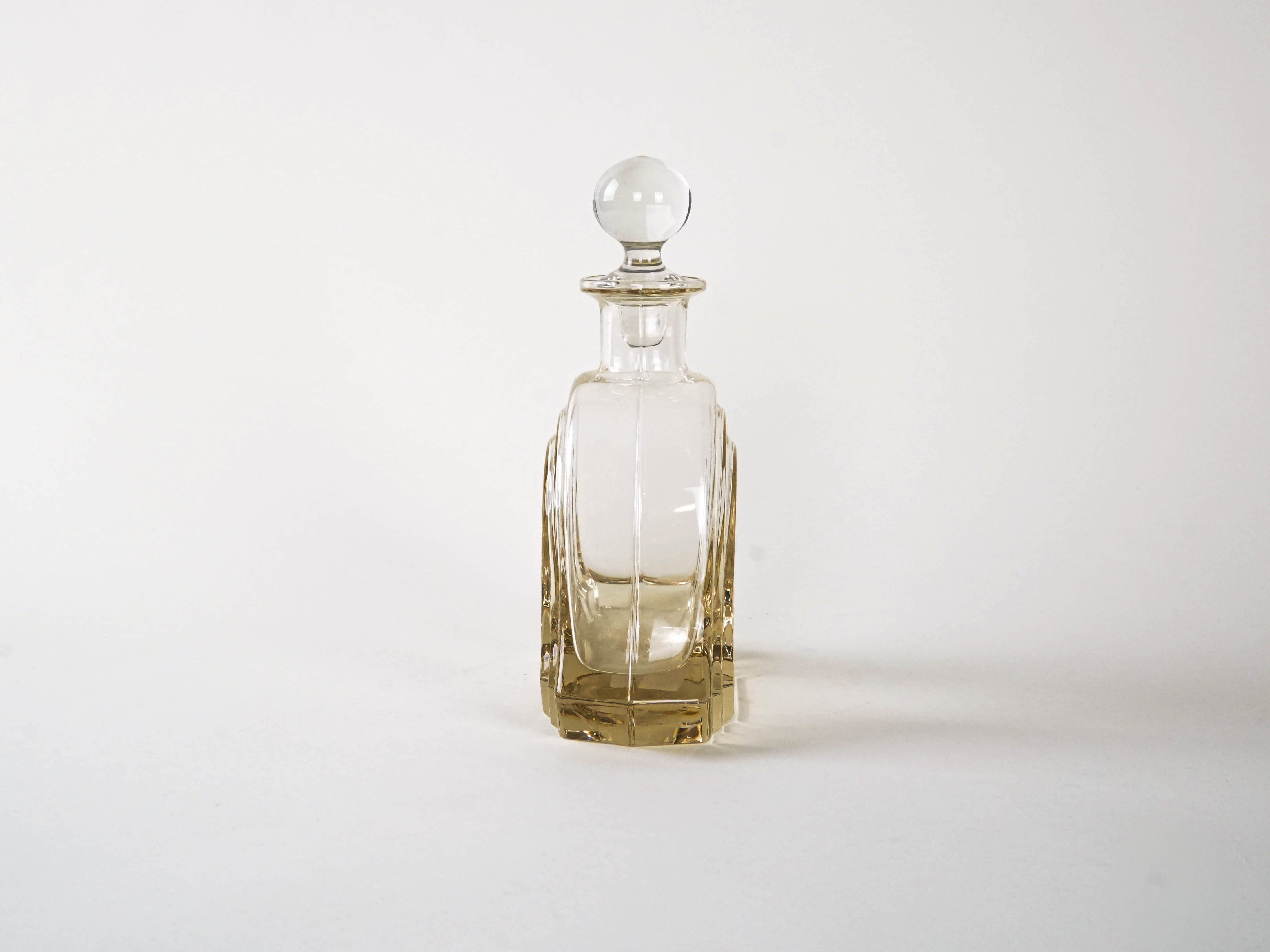 Glaskaraffe Transparent 1970er Jahre