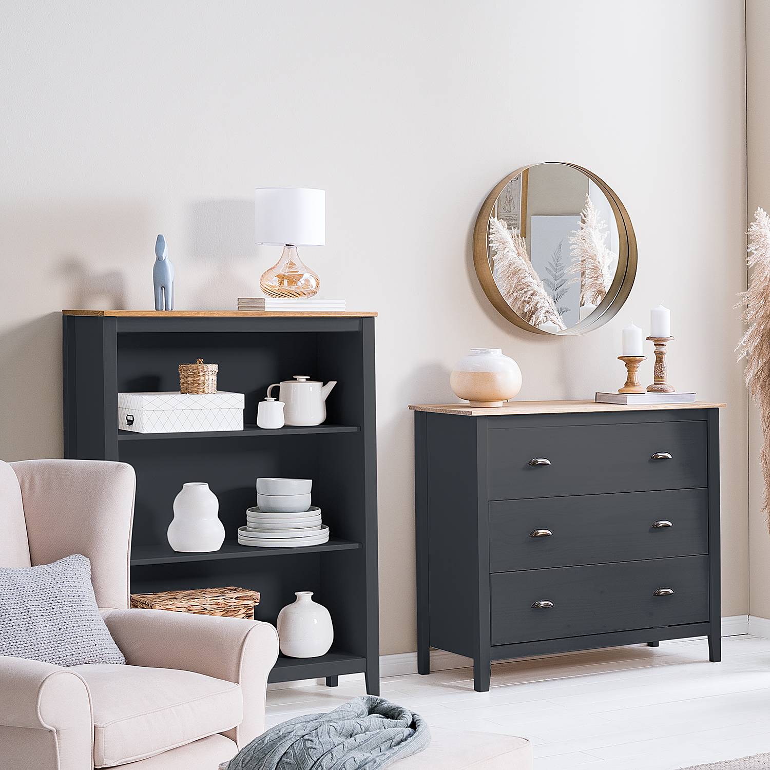 Salo IV Table Lamp Cotton Fabric Glass 1-light