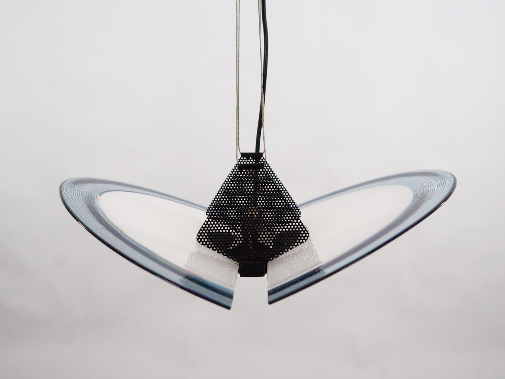 Pendant lamp Metal Glass 1990s