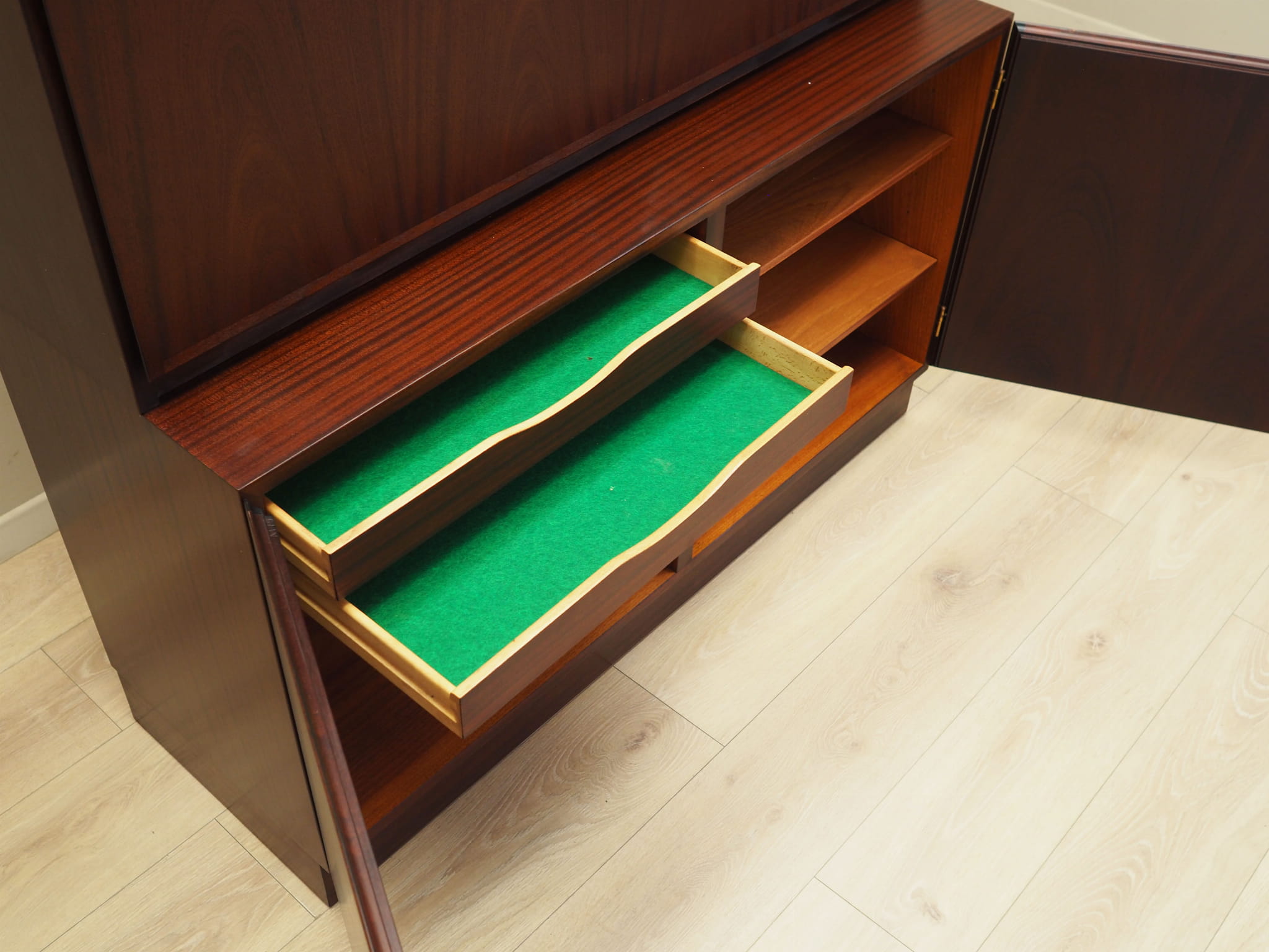 Mahogany bookcase 1970s