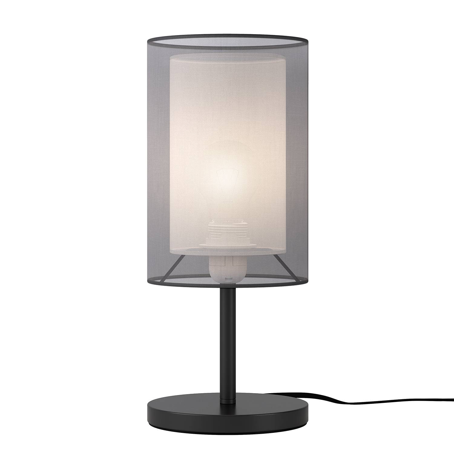 Tischleuchte Allora Satin Eisen