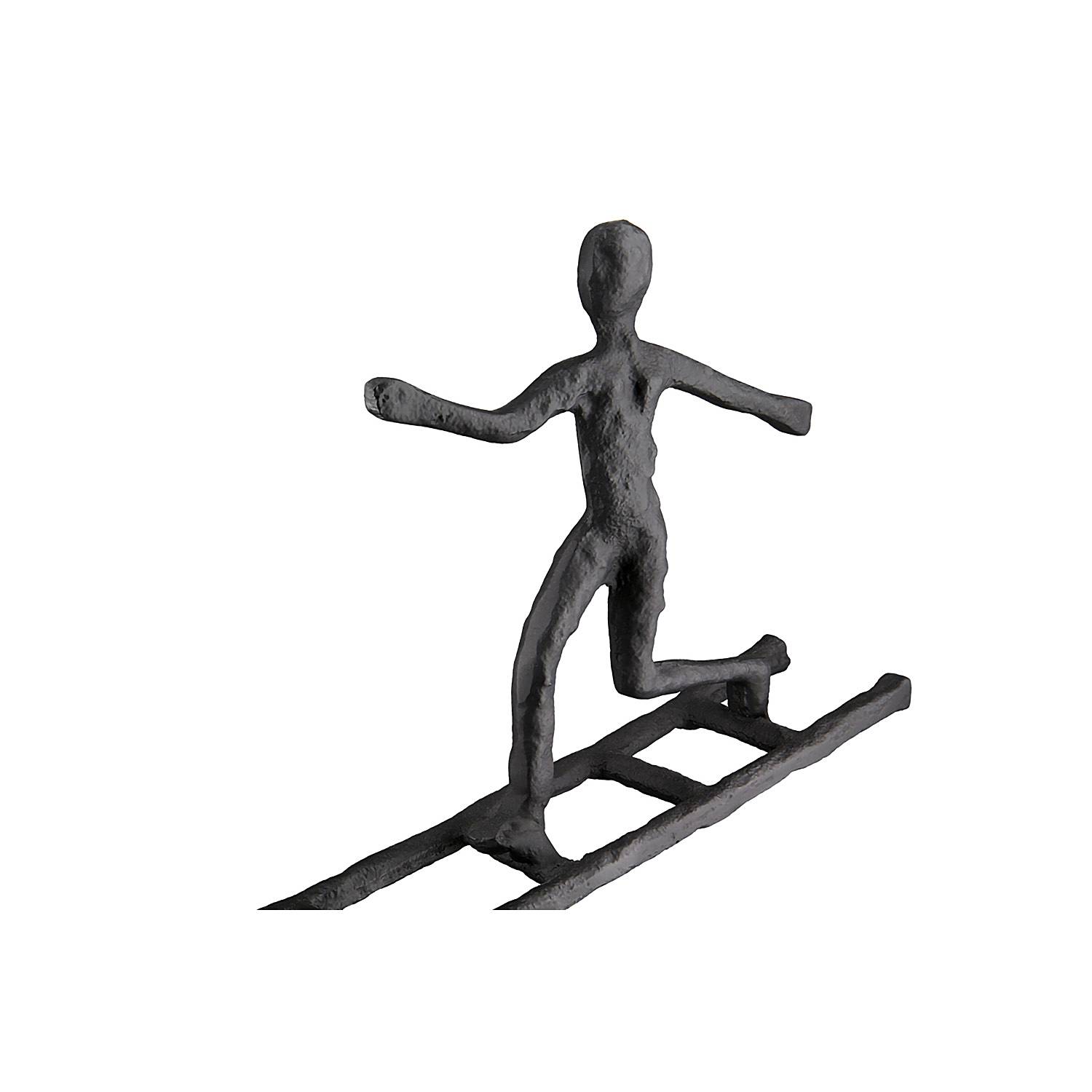 Leiter Skulptur Aluminium Schwarz