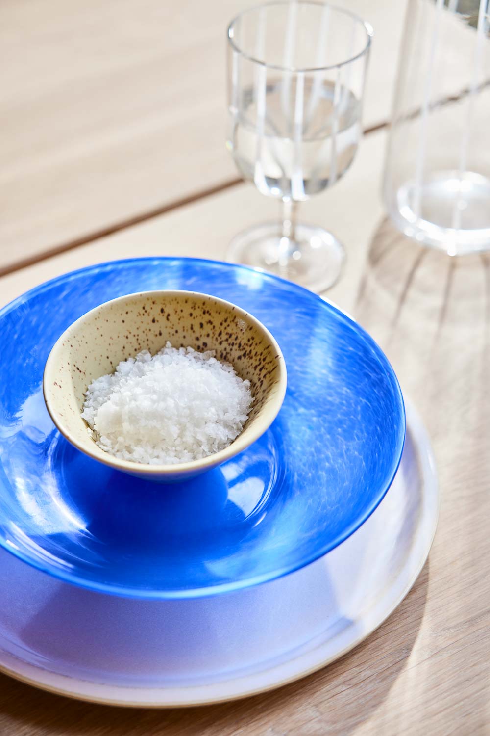 Kojo Schale Groß Glas Blau