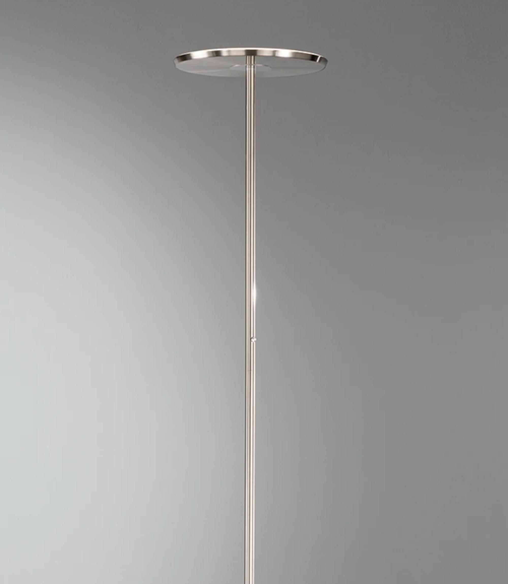 LED-Stehleuchte 1-flammig Silber