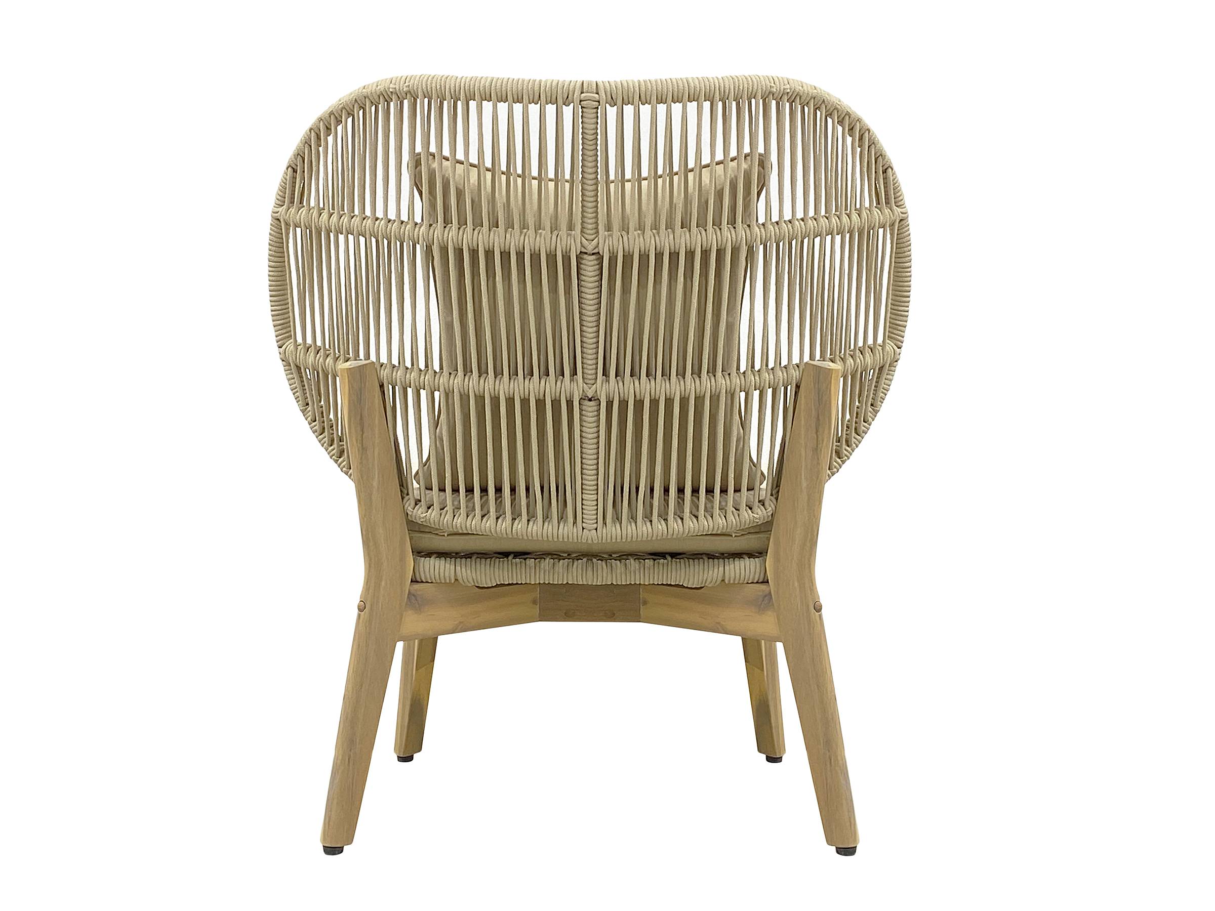 Gartensessel Lasia Akazie Massiv Beige