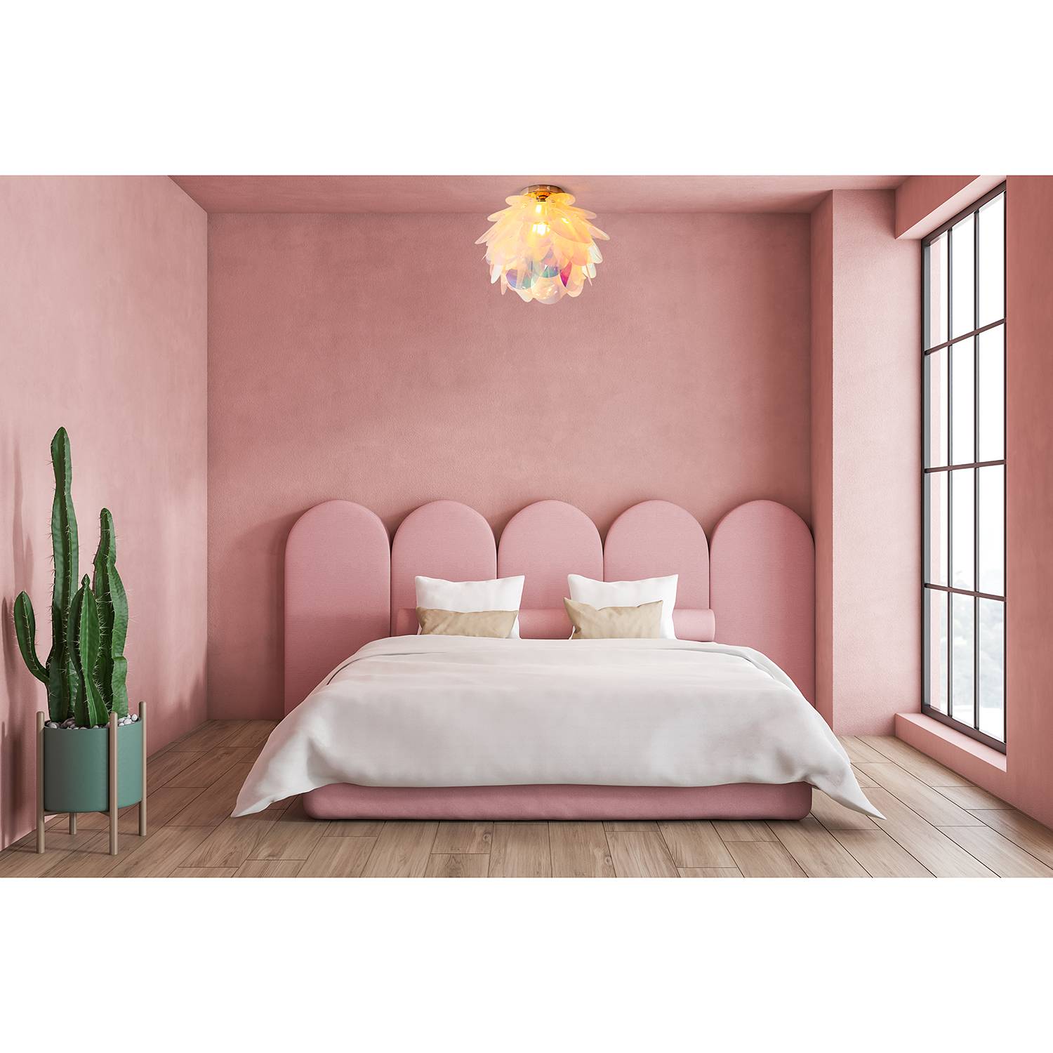 1-Light Fora II Ceiling Lamp Polyester PVC / Iron
