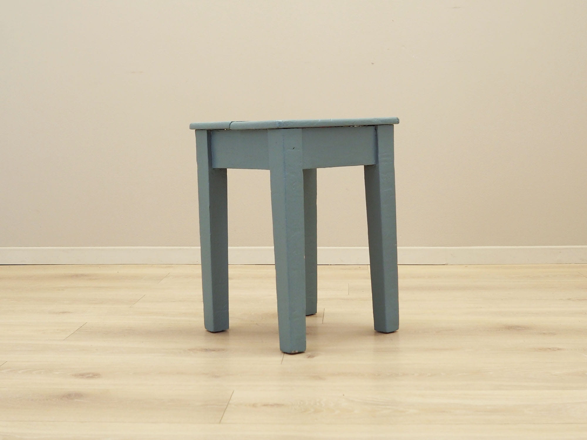 Stool Wood Gray 1950s