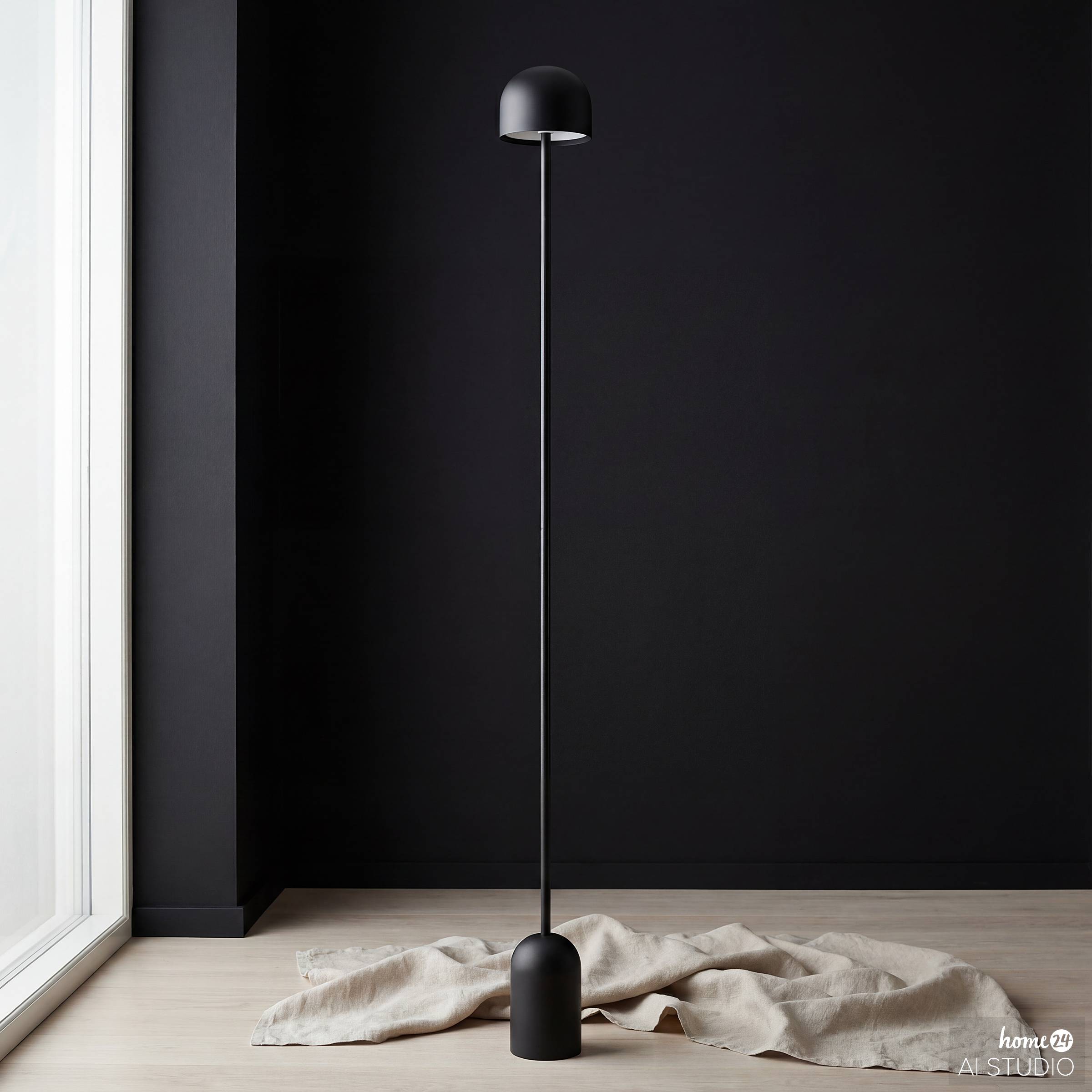 Volis Akku-Stehleuchte Eisen Schwarz