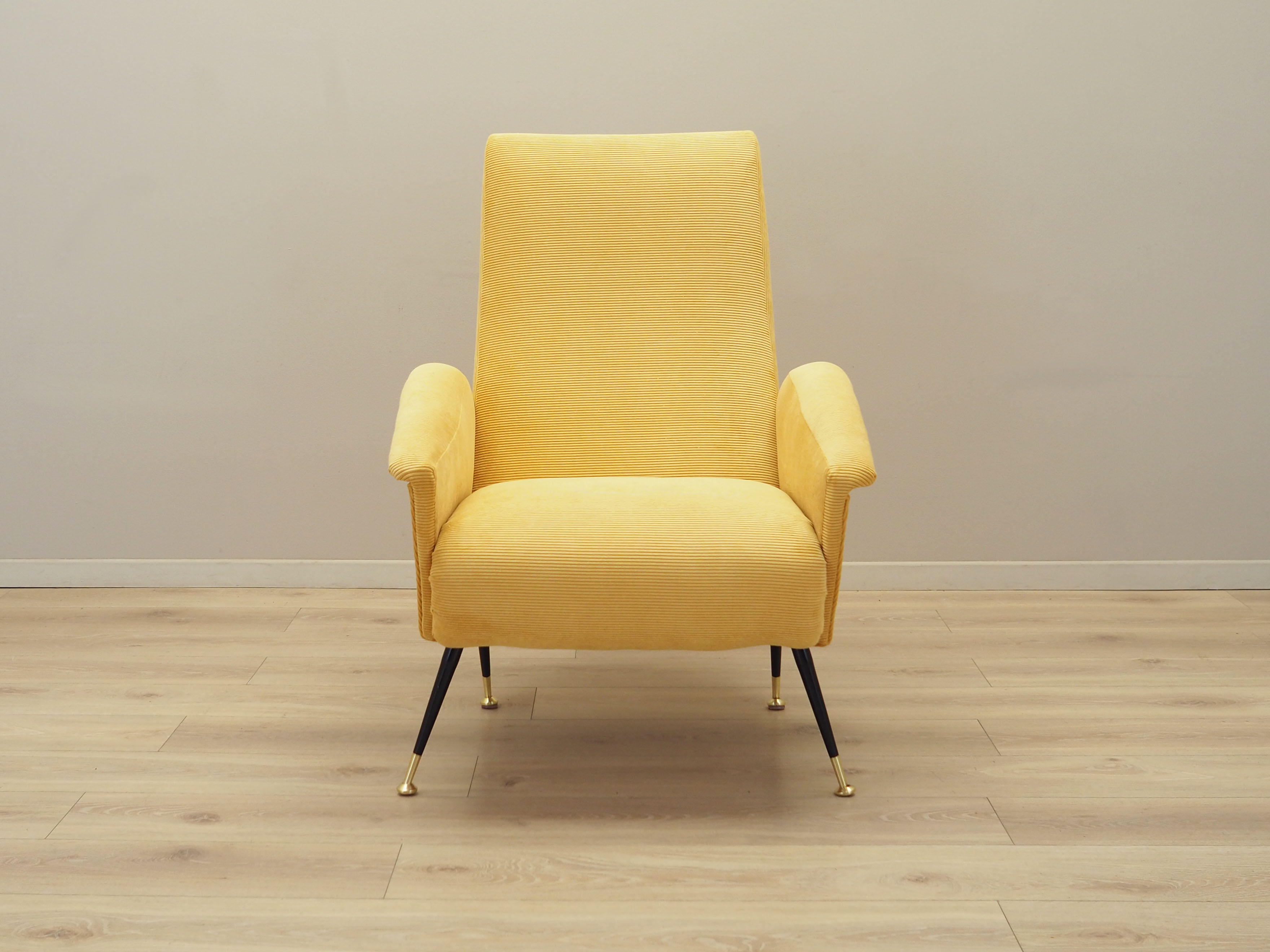 Yellow armchair, Italian design, 70s, Production: Italy