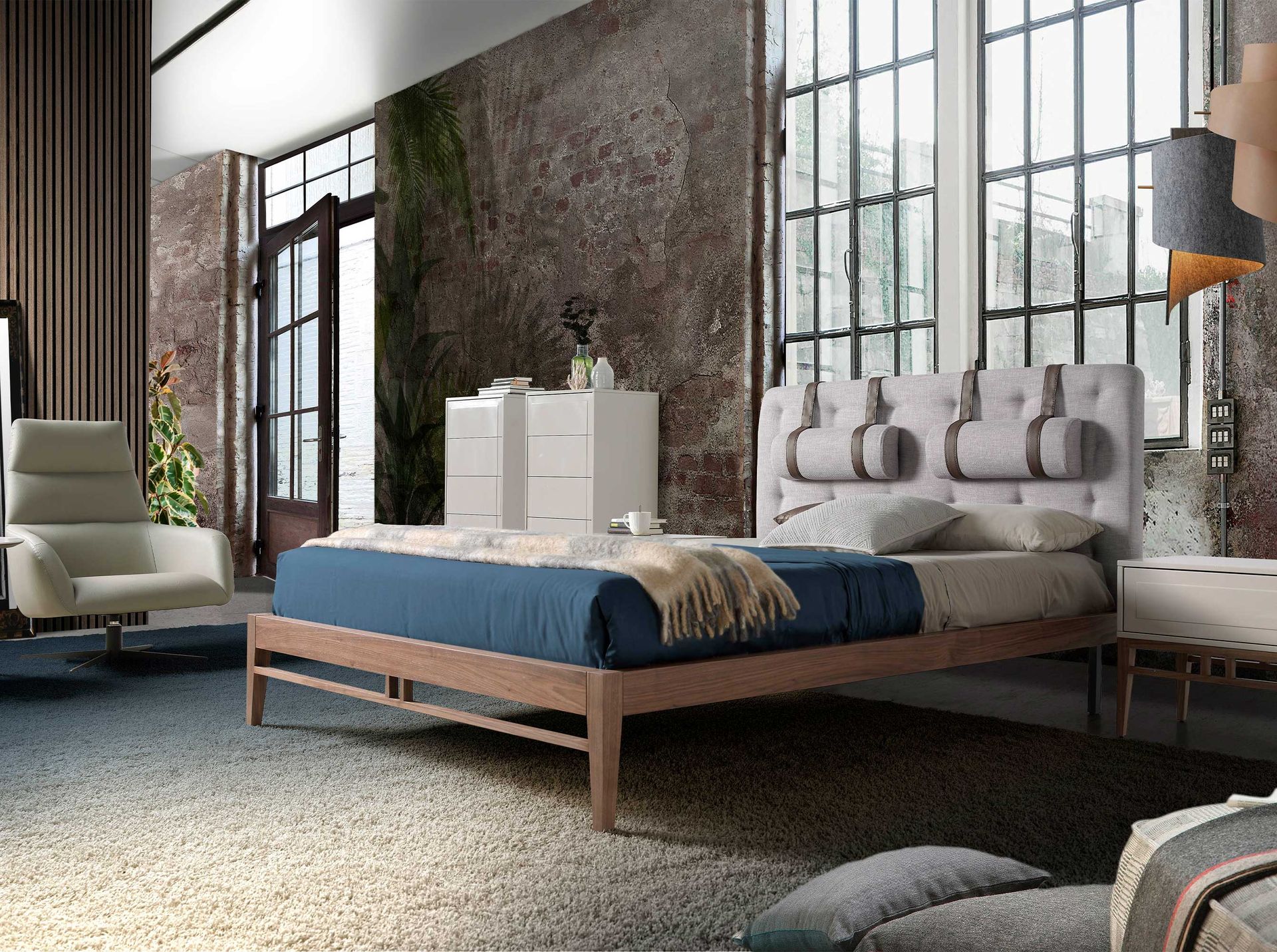 Chiffonier con 4 cassetti crema