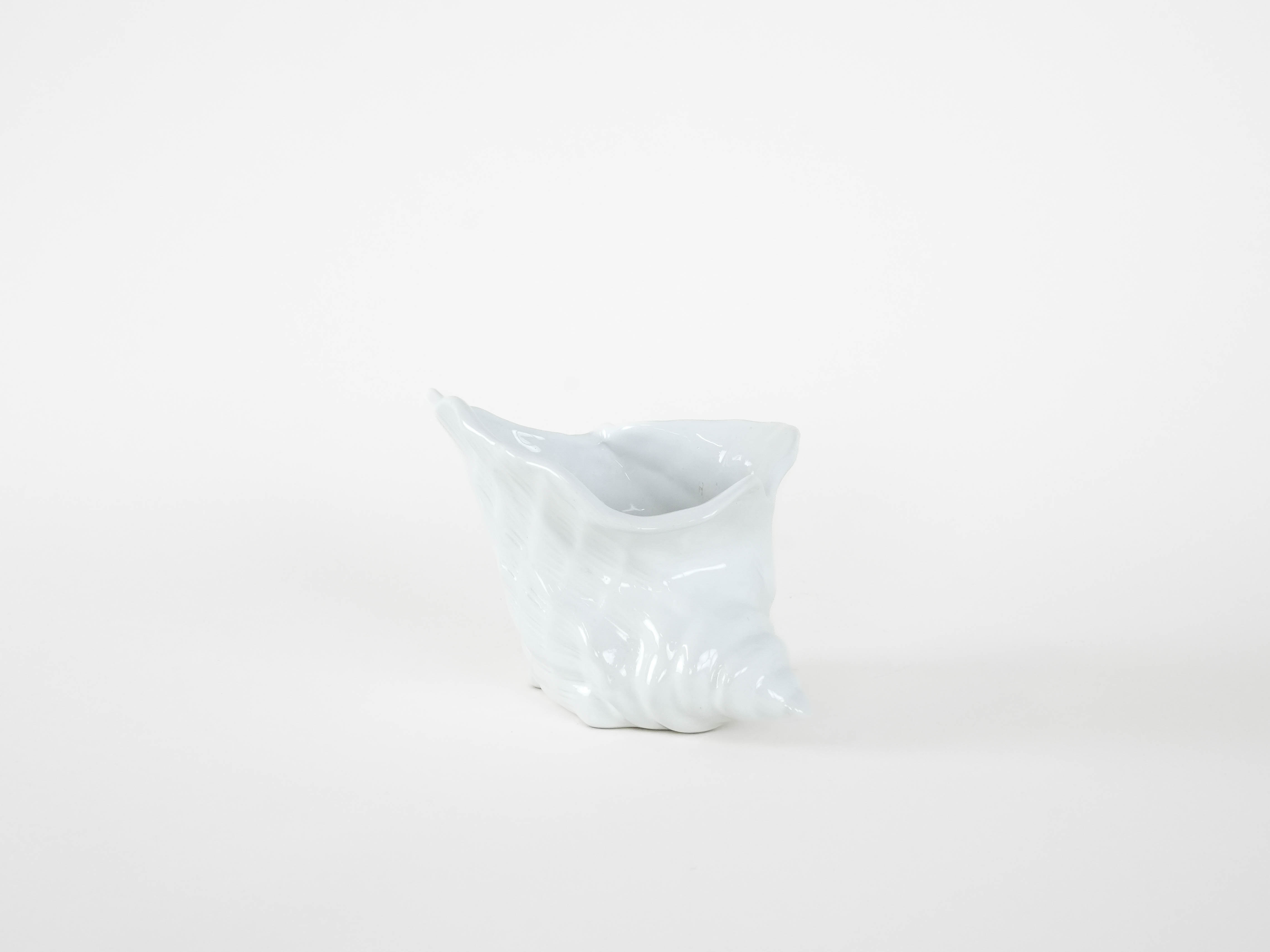 Keramiktopfabdeckung Weiß 1970er Jahre