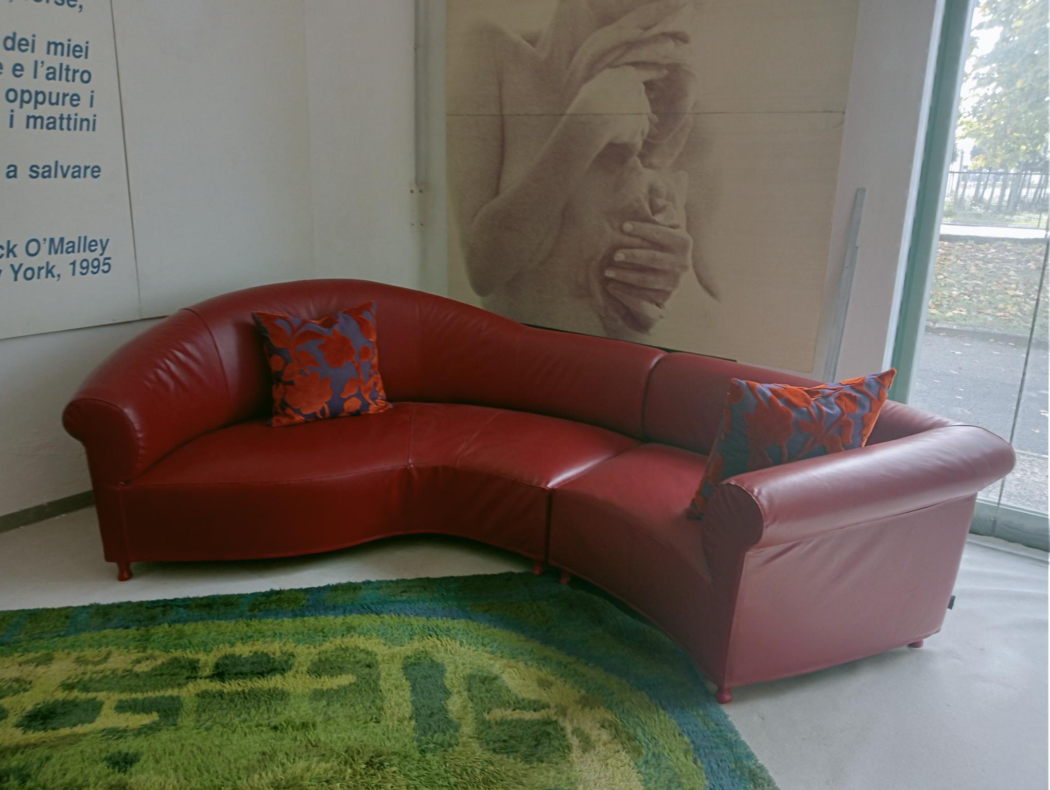 Galassia Sofa Leder Rot