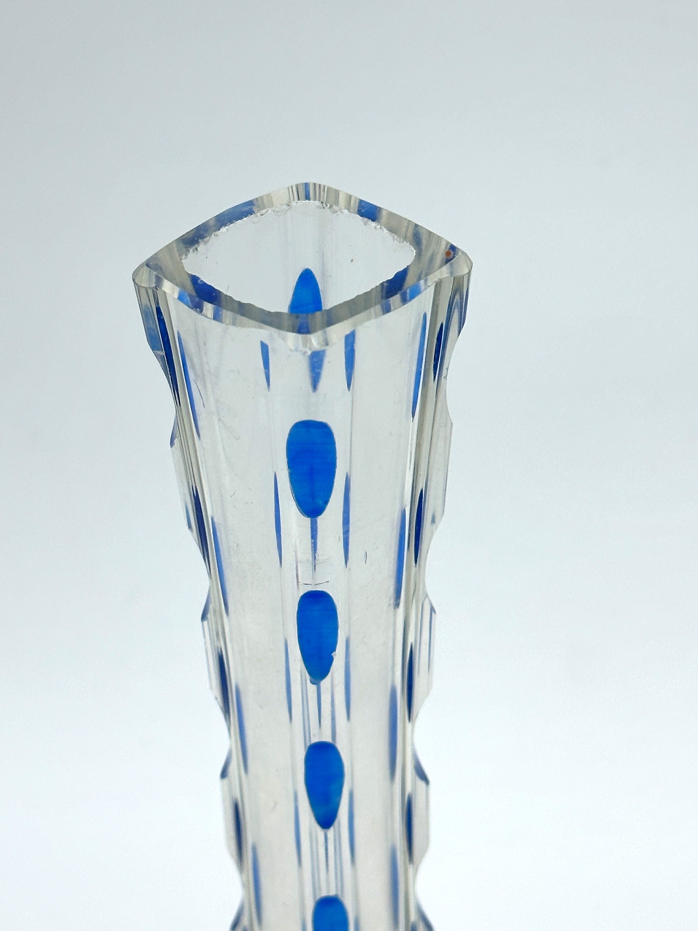 Vintage Art Deco Blumenvase Kristall