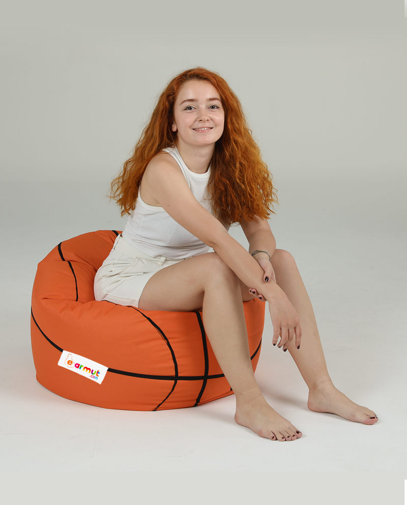Basketball Kids Garten Sitzsack Orange