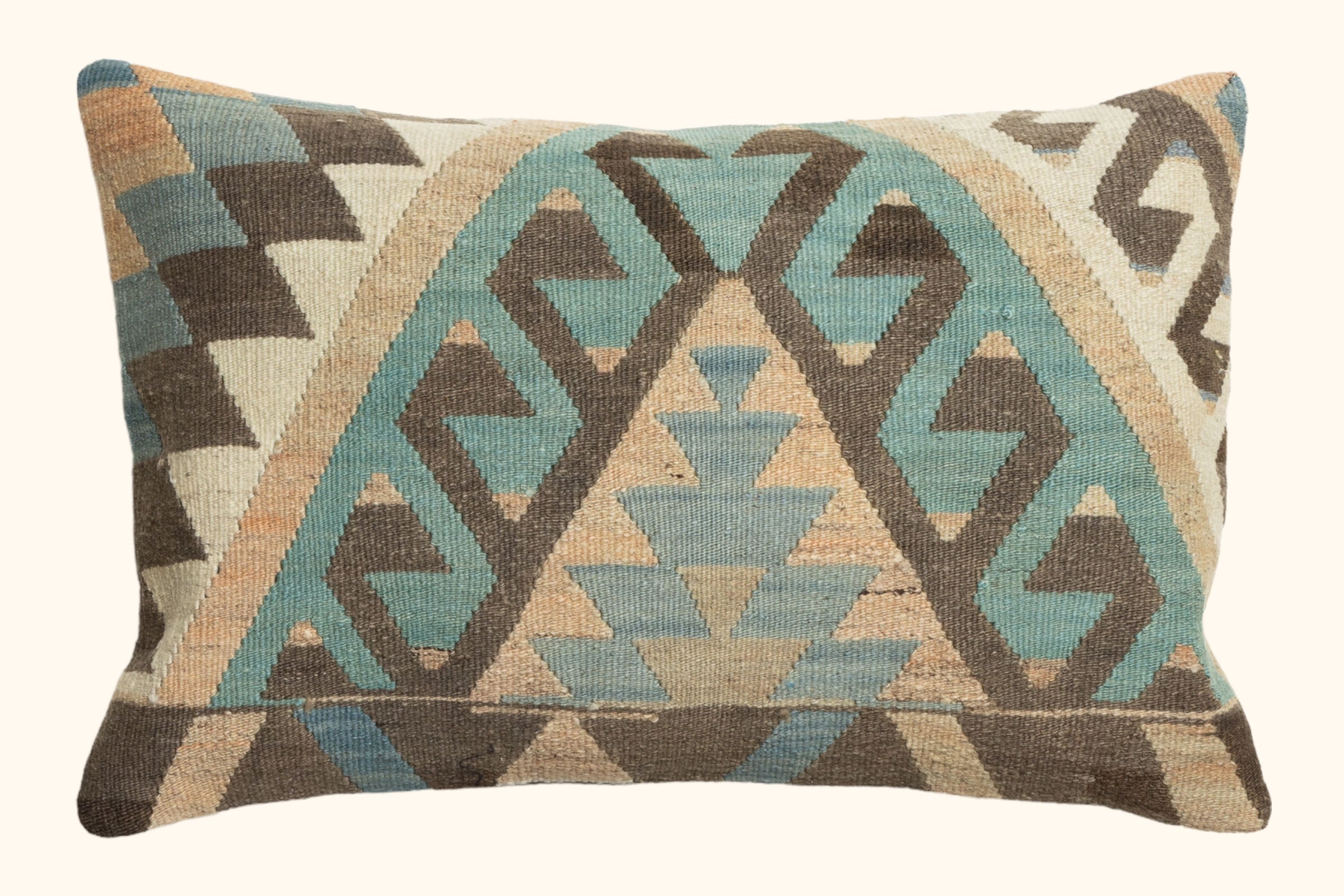 Canal Kilim Kissen Wolle