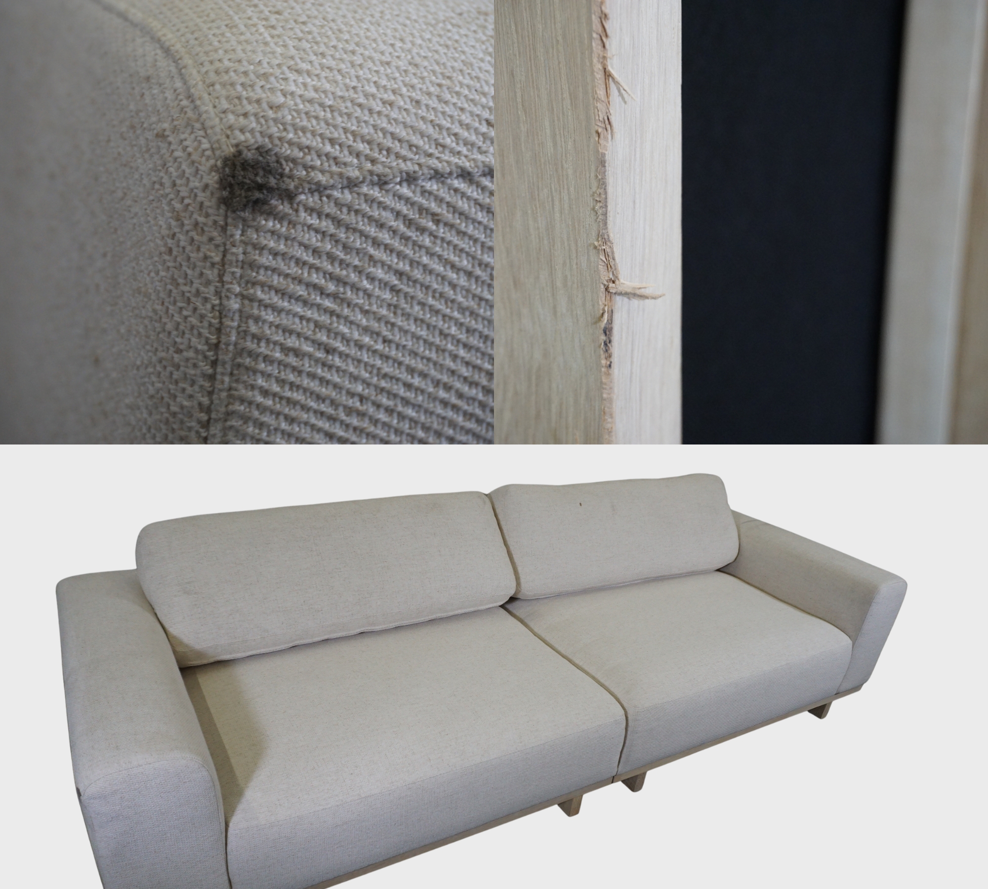 Aya Sofa 3,5-Sitzer Moonlight Sand