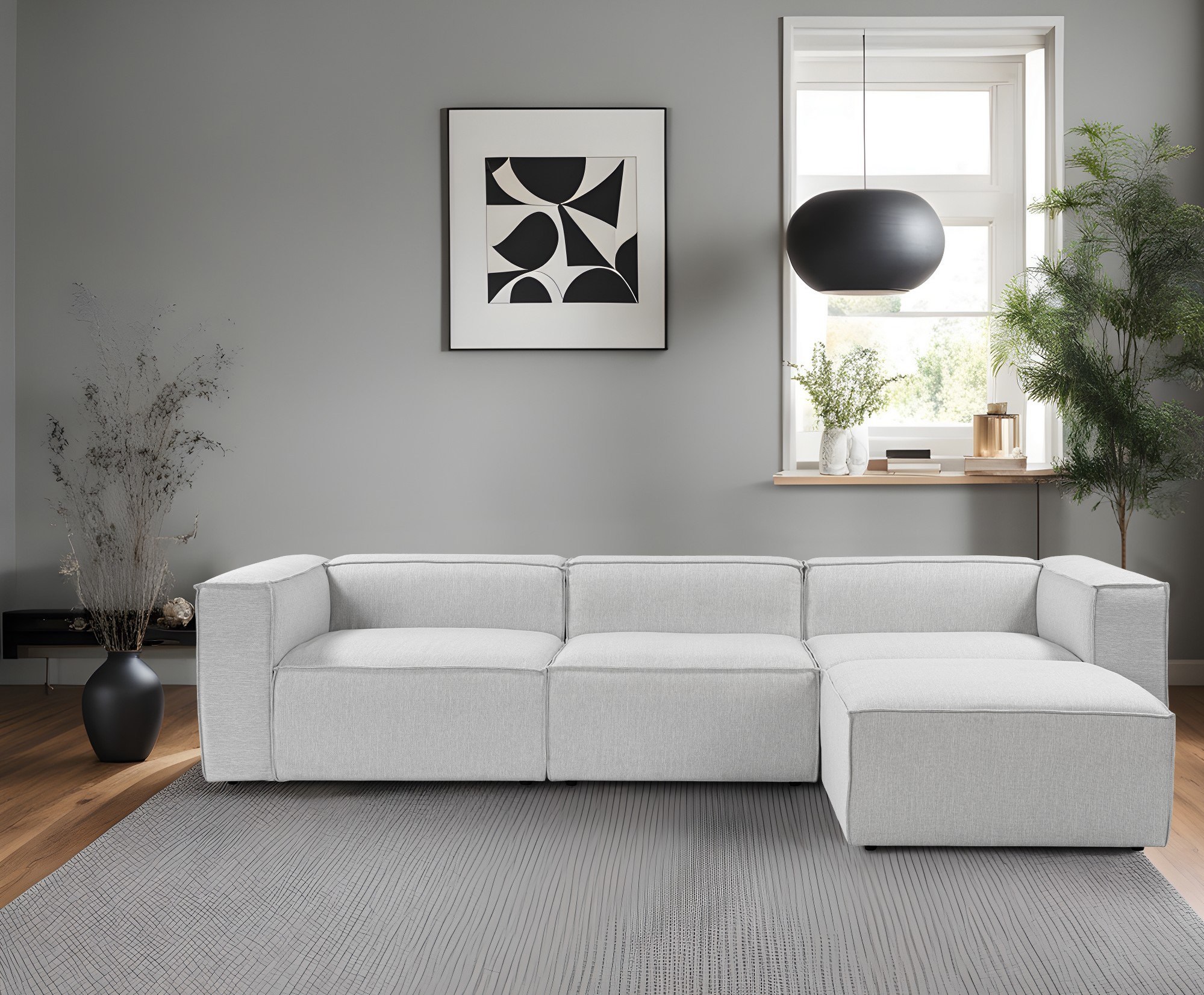 Fora Corner Sofa Grey