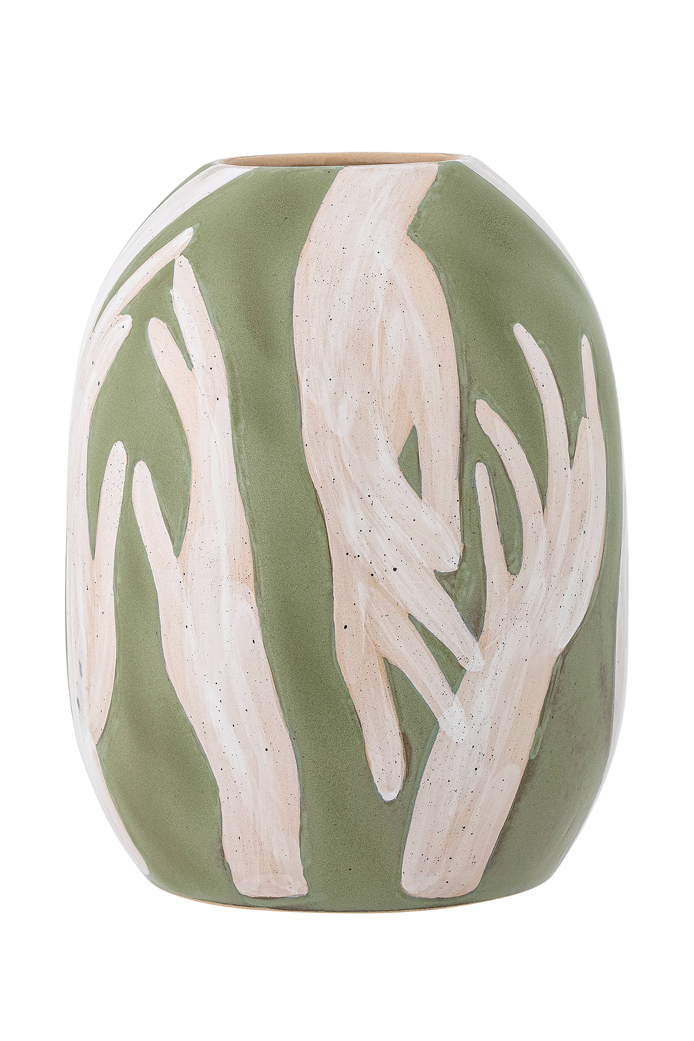 Adalena Vase Grün Keramik 31x24x24cm