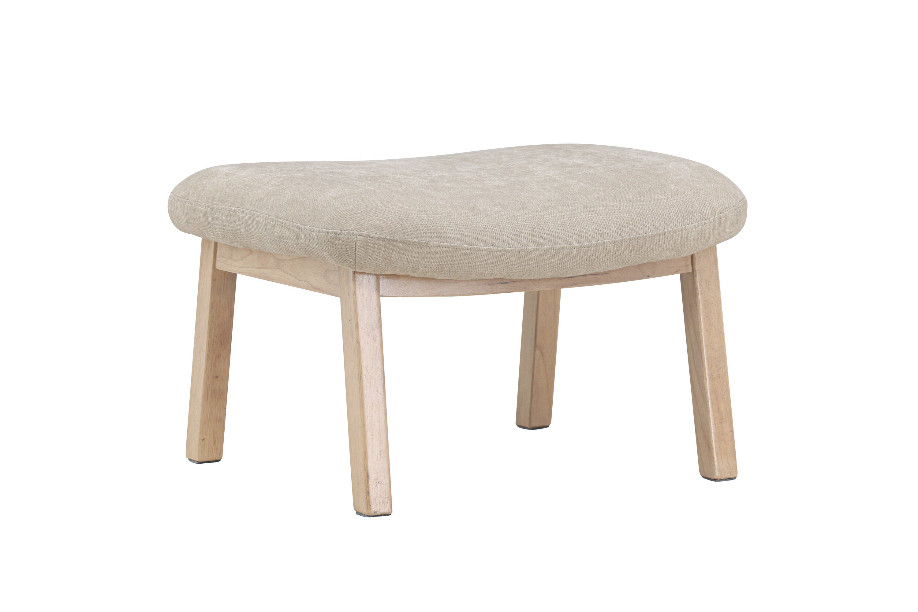 Rile Ottoman Weiß Beige