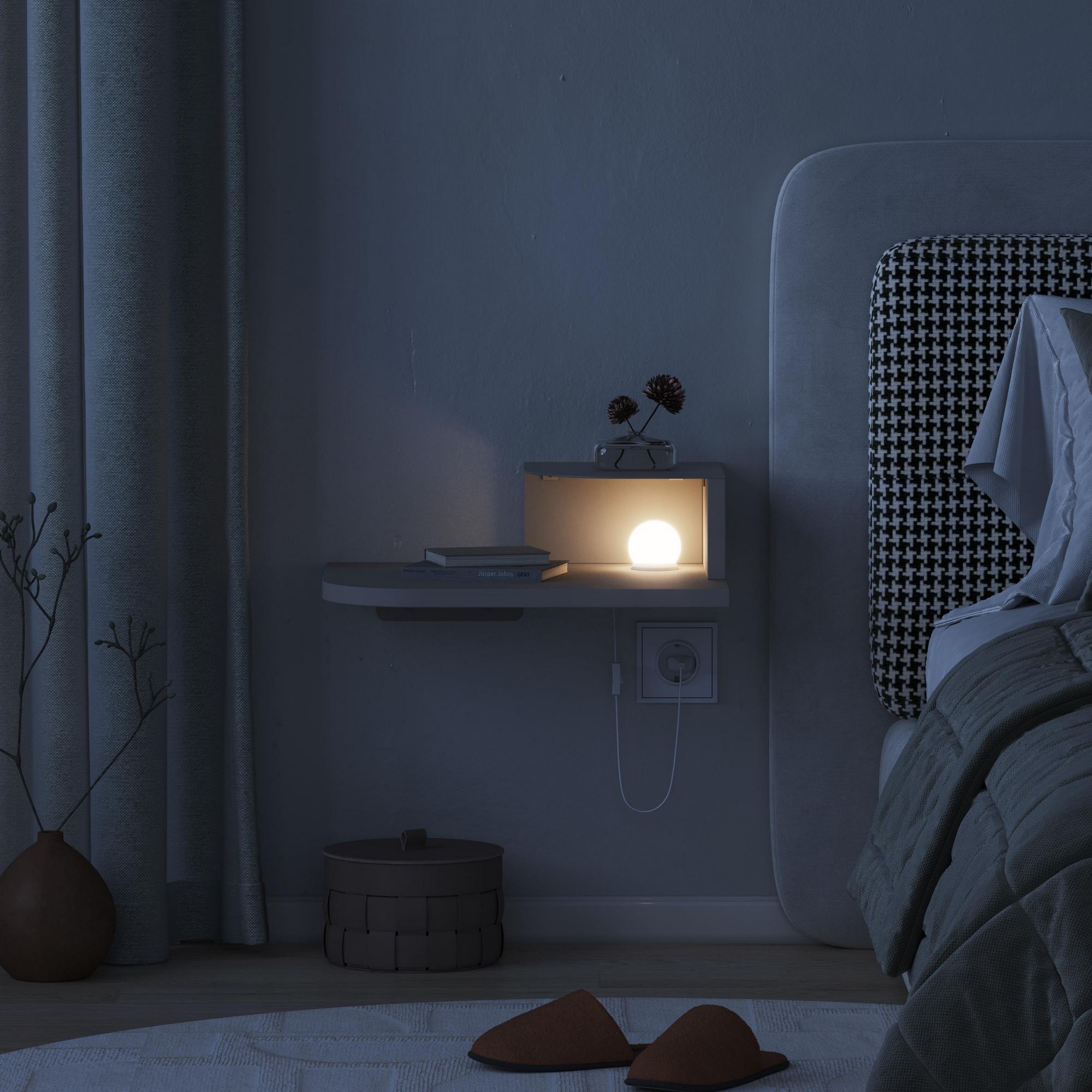 Luno Nightstand Beige