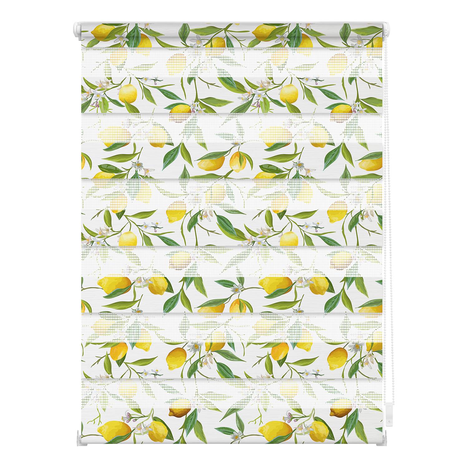 Klemmfix Duo Rollo Limone Polyester Gelb / Grün 70 x 150 cm