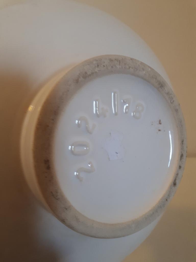 Vintage Vase Keramik Schwarz Weiß 1960er Jahre