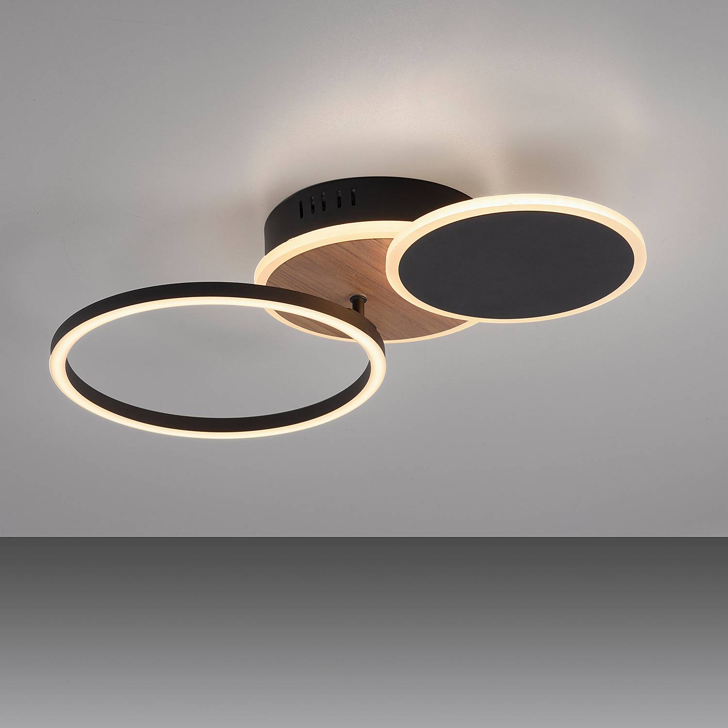 LED-Deckenleuchte Sevent Typ A Braun