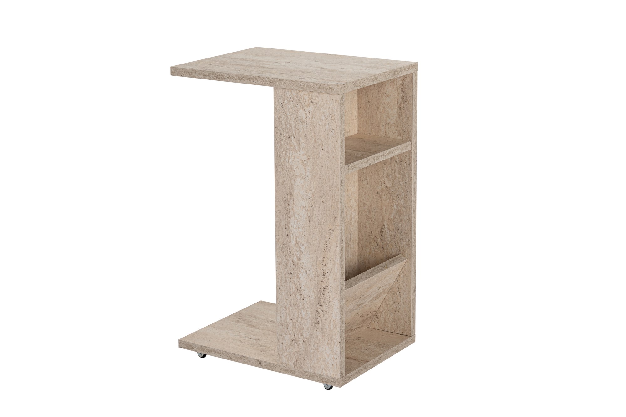 Filinta Beistelltisch Holz Travertine