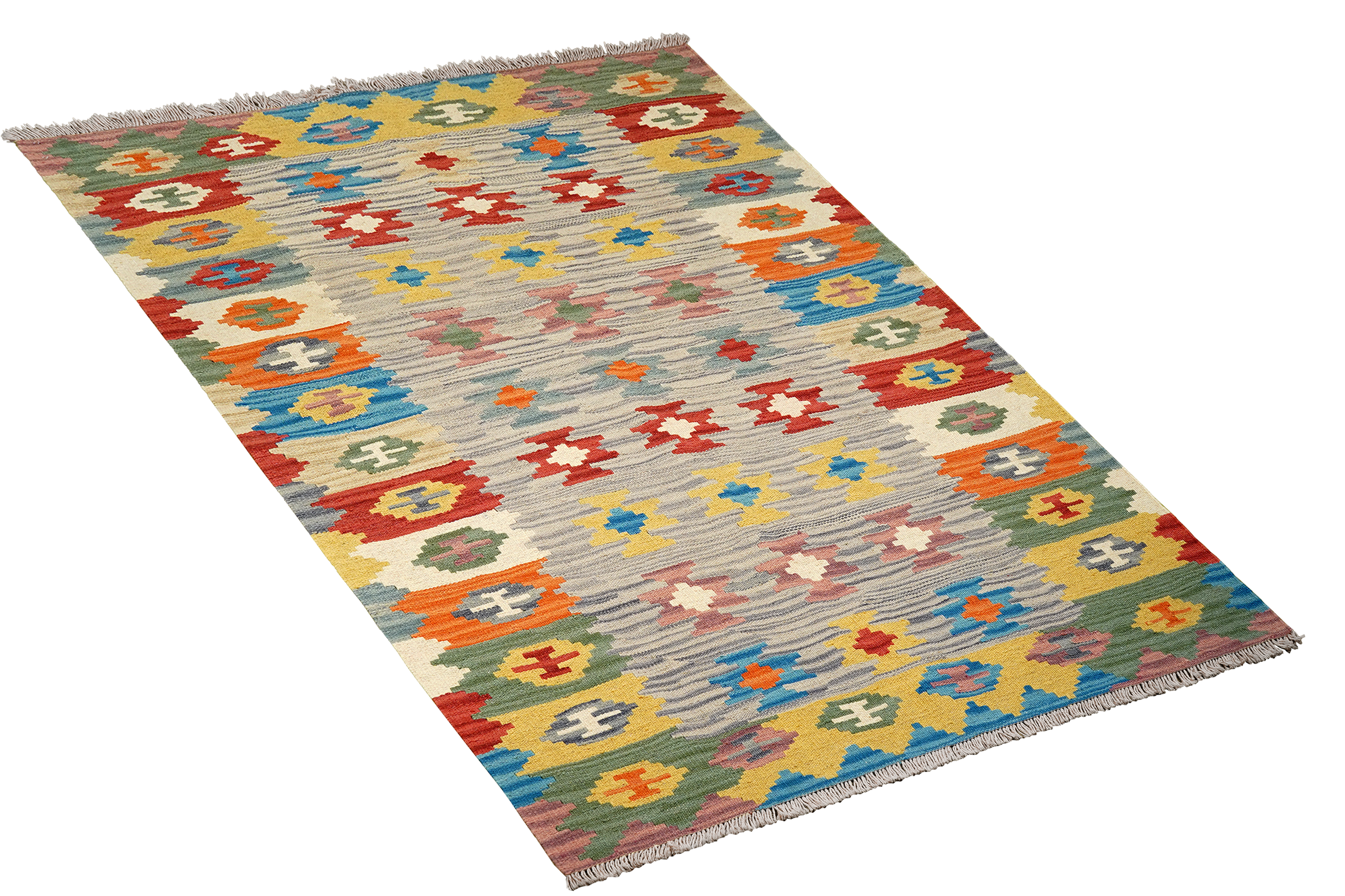 Kilim Gashgai Teppich Mehrfarbig